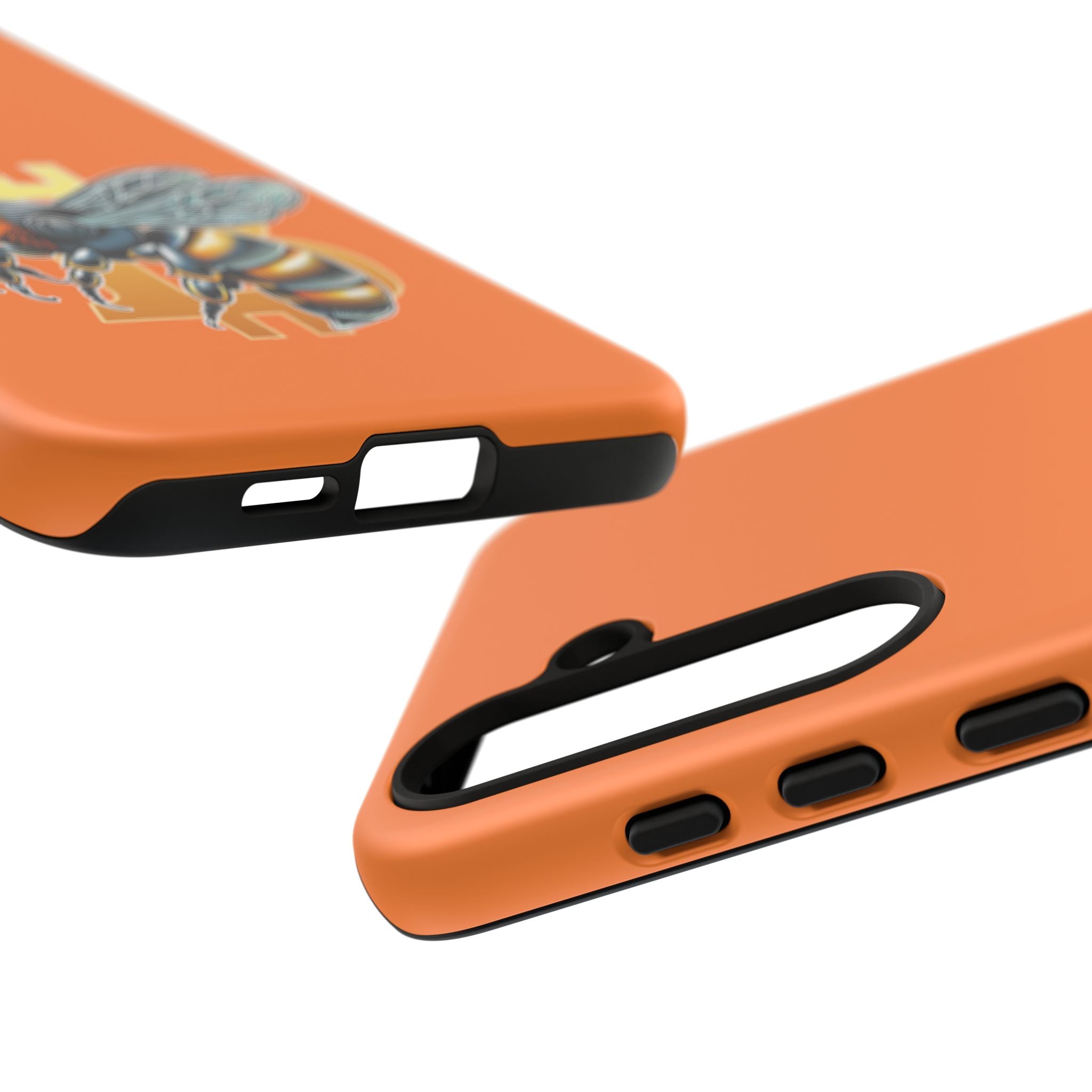 "CypherHornet-Bitcoin" Designer Phone Case - Bright Orange Protective Smartphone Cover | Crypto Gift