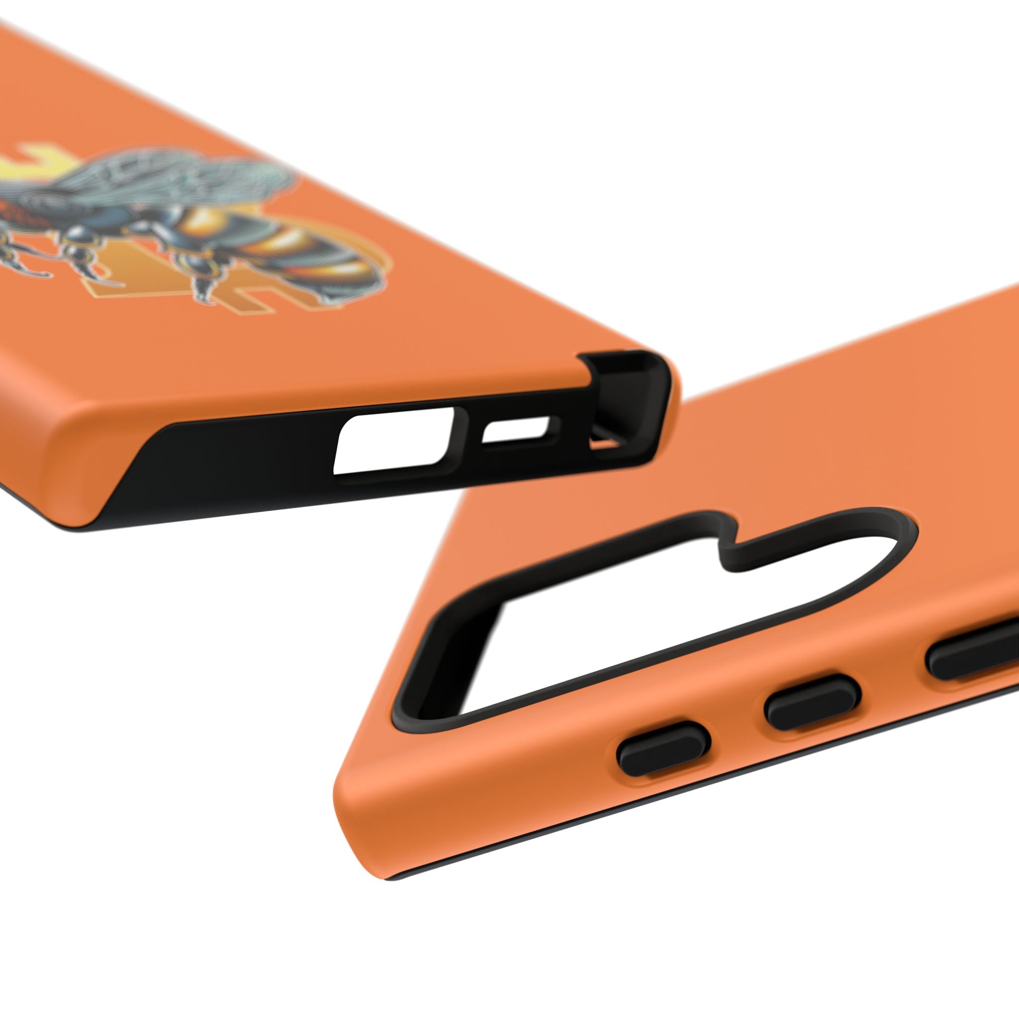 "CypherHornet-Bitcoin" Designer Phone Case - Bright Orange Protective Smartphone Cover | Crypto Gift