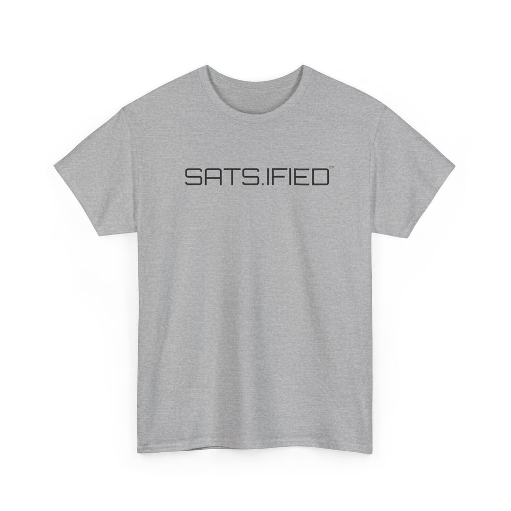 SATS.IFIED - Bitcoin Centric Minimalist Graphic Tee - Futuristic Tech Typography T-Shirt | Crypto Gift 95