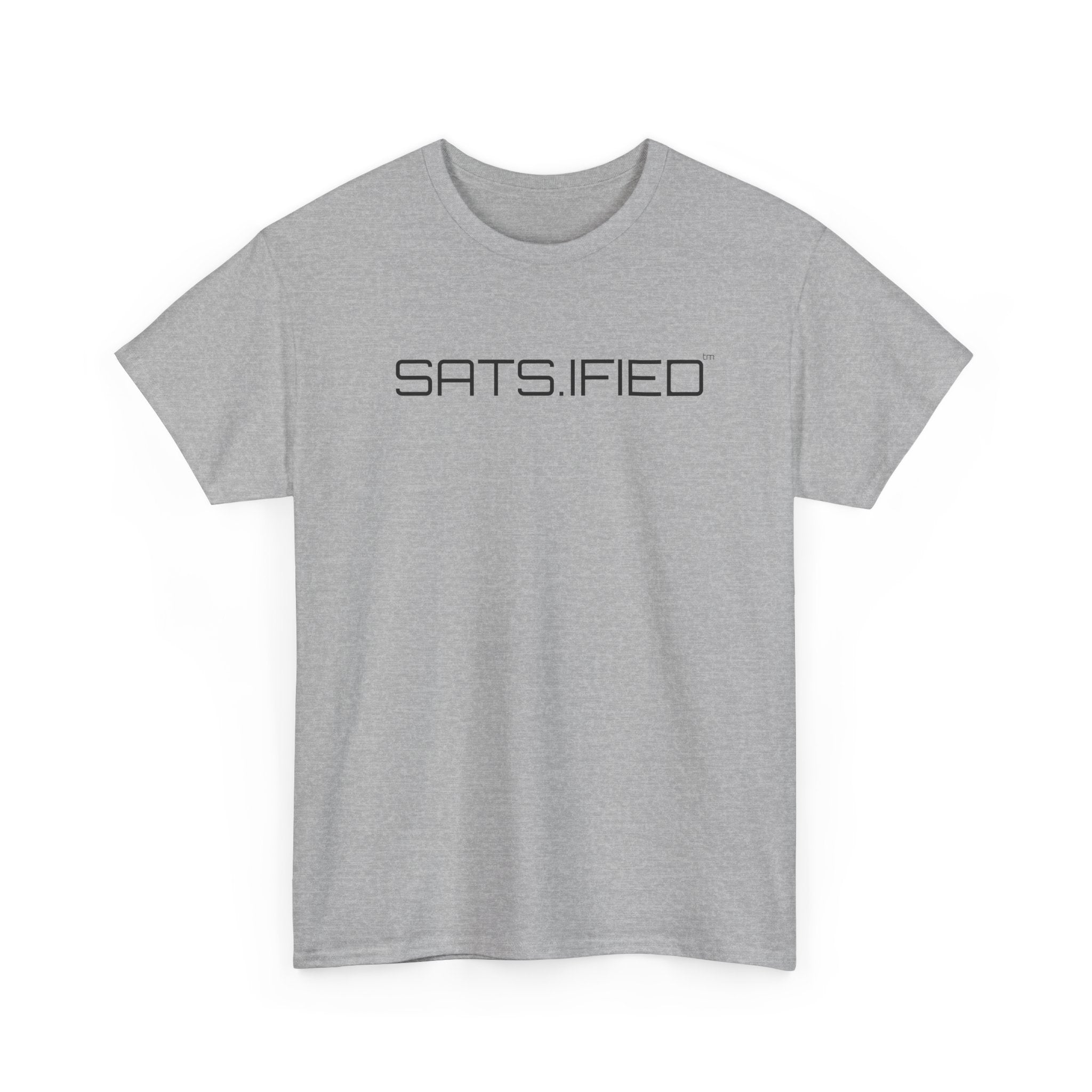 SATS.IFIED - Bitcoin Centric Minimalist Graphic Tee - Futuristic Tech Typography T-Shirt | Crypto Gift 95