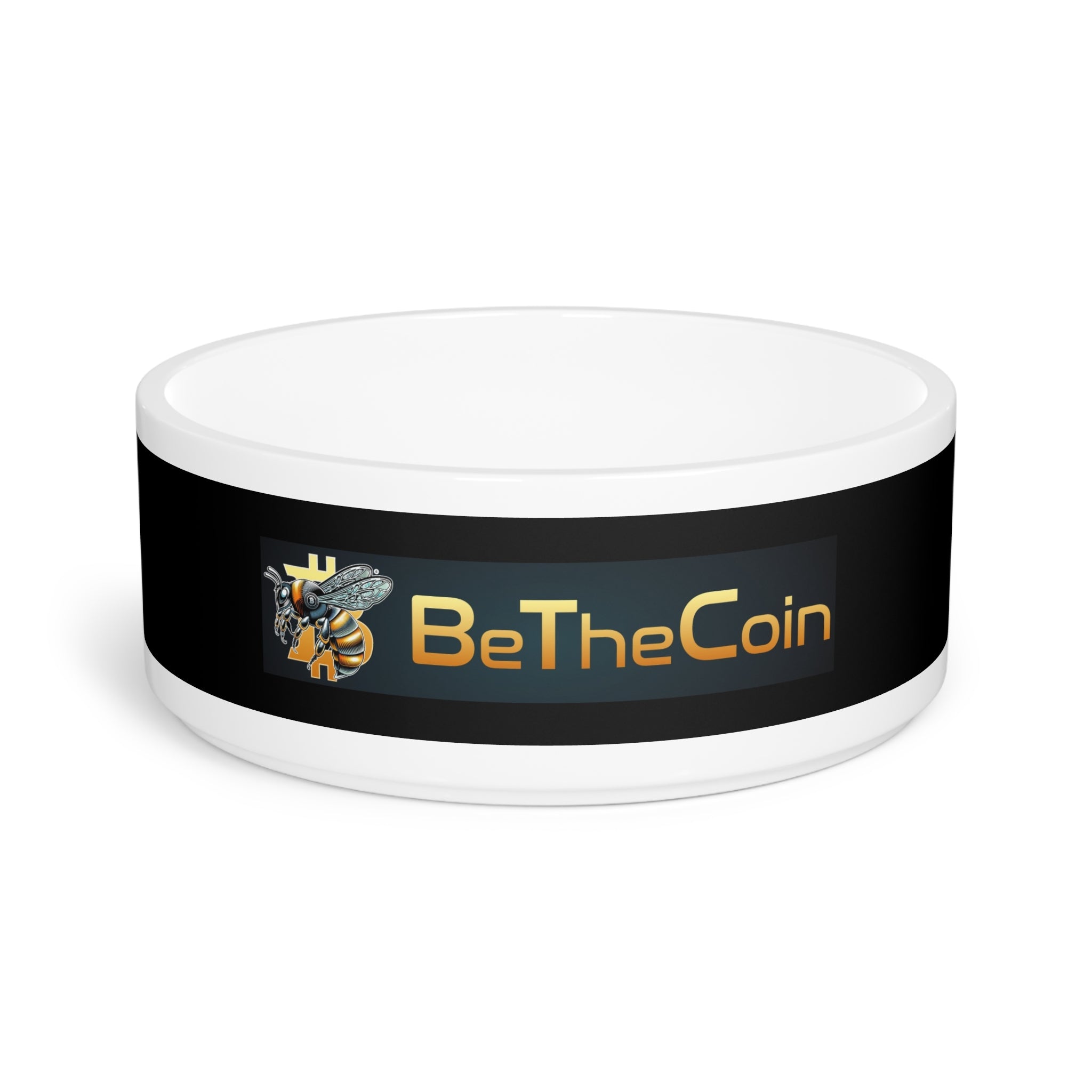 "CryptoHornet-Bitcoin", BeTheCoin Pet Bowl — Cryptocurrency-Themed Dog & Cat Feeding Dish | Crypto Gift