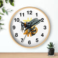 Bitcoin/CypherHornet  -  Decorative White Wall Clock for Home Office or Shop | Black Hands | Crypto Gift 202