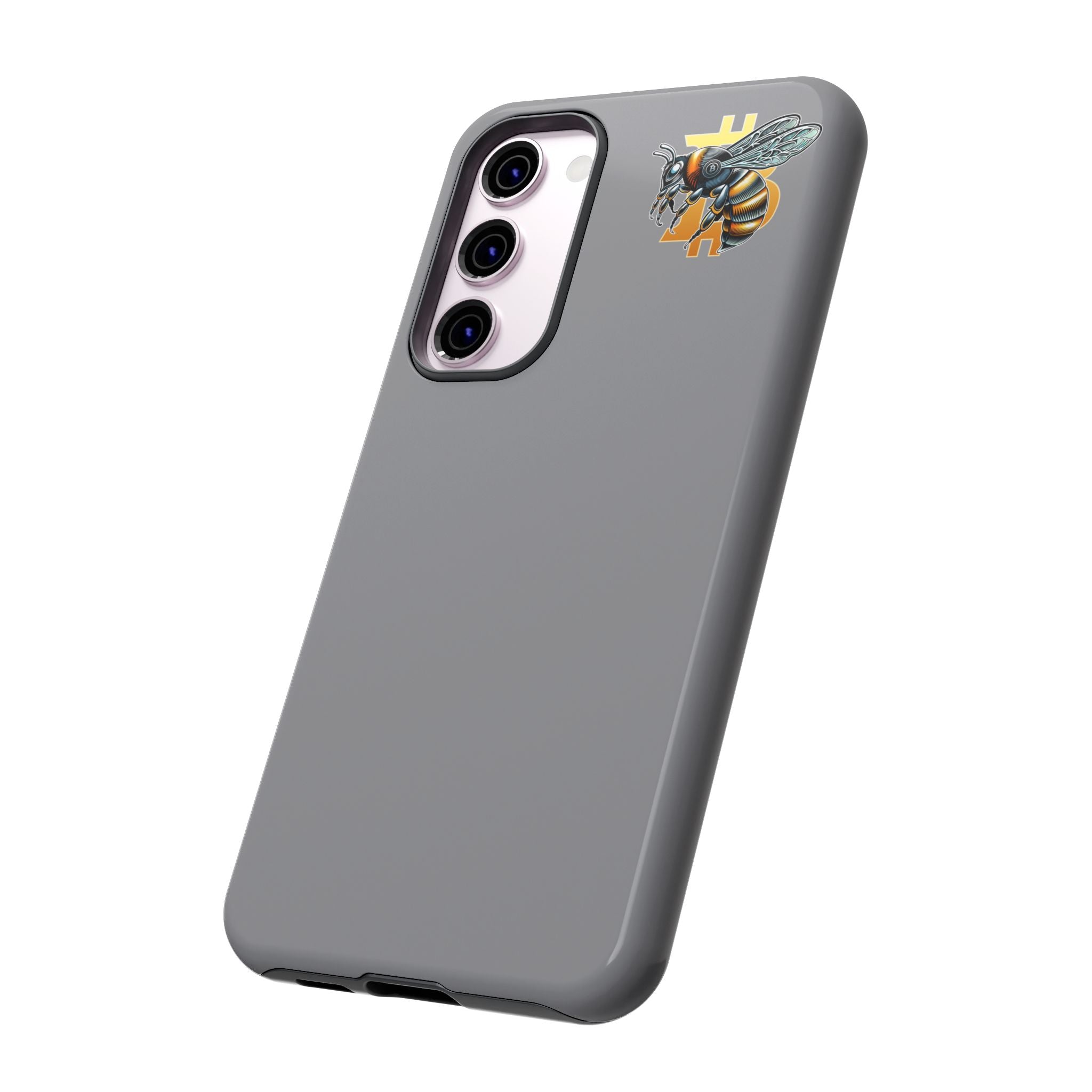 "CypherHornet-Bitcoin" Tough Phone Case — Protective Hard Shell Case with Honeycomb Accent | Crypto Gift