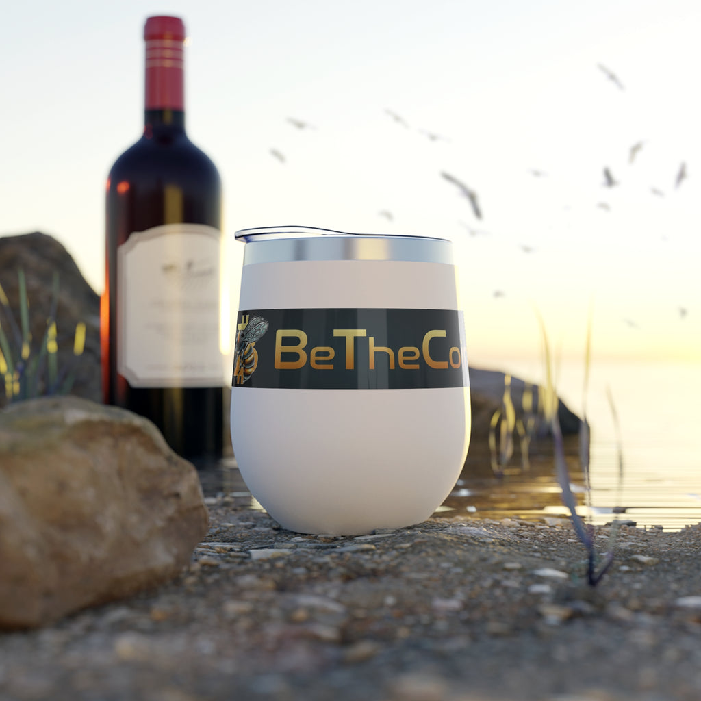 "CypherHornet-BeTheCoin"  Bitcoin 12oz Insulated Copper Tumbler | Crypto Gift