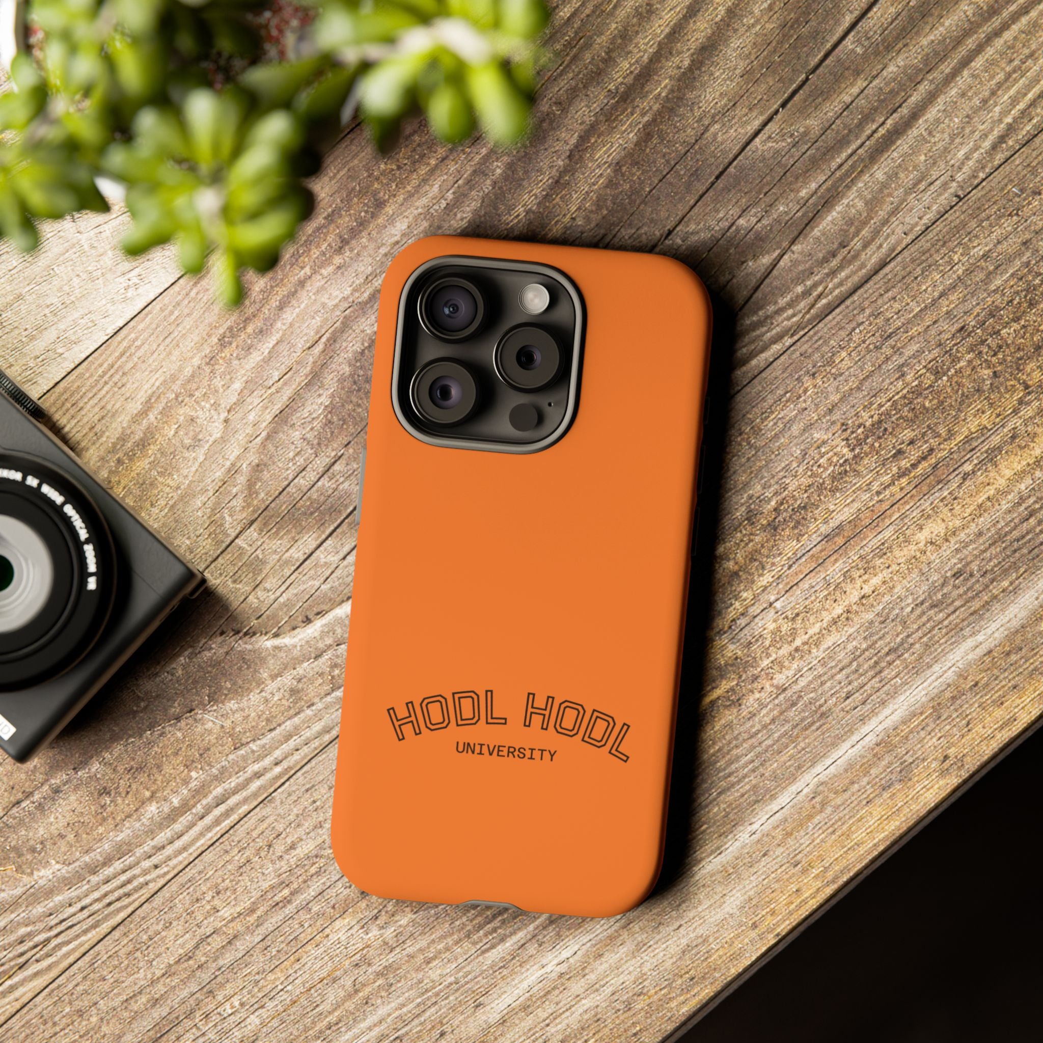 HODL HODL University Orange Tough Phone Case — Durable Crypto-Inspired Protection