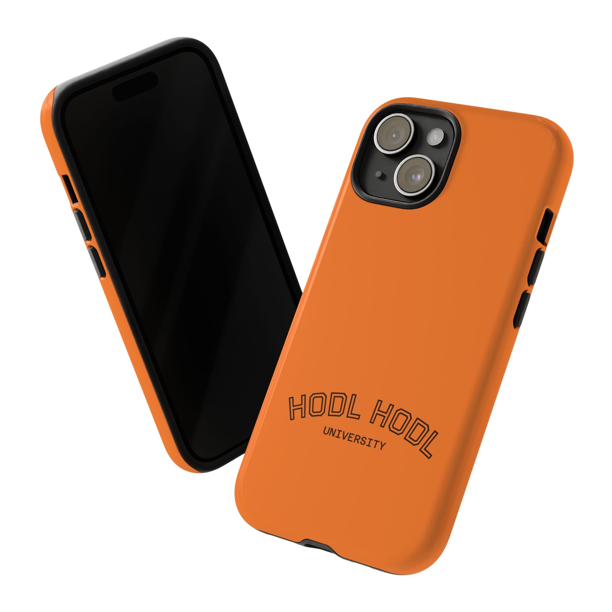 HODL HODL University Orange Tough Phone Case — Durable Crypto-Inspired Protection
