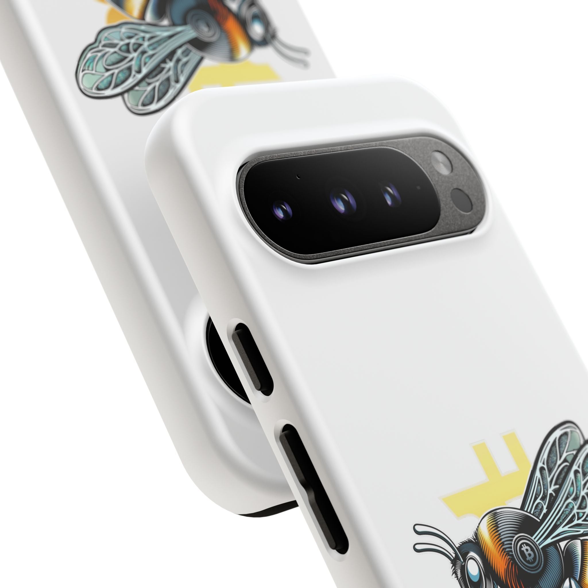 Bitcoin*Wasp Phone Case — Crypto Honeycomb Protective Tough Case | Crypto Gift