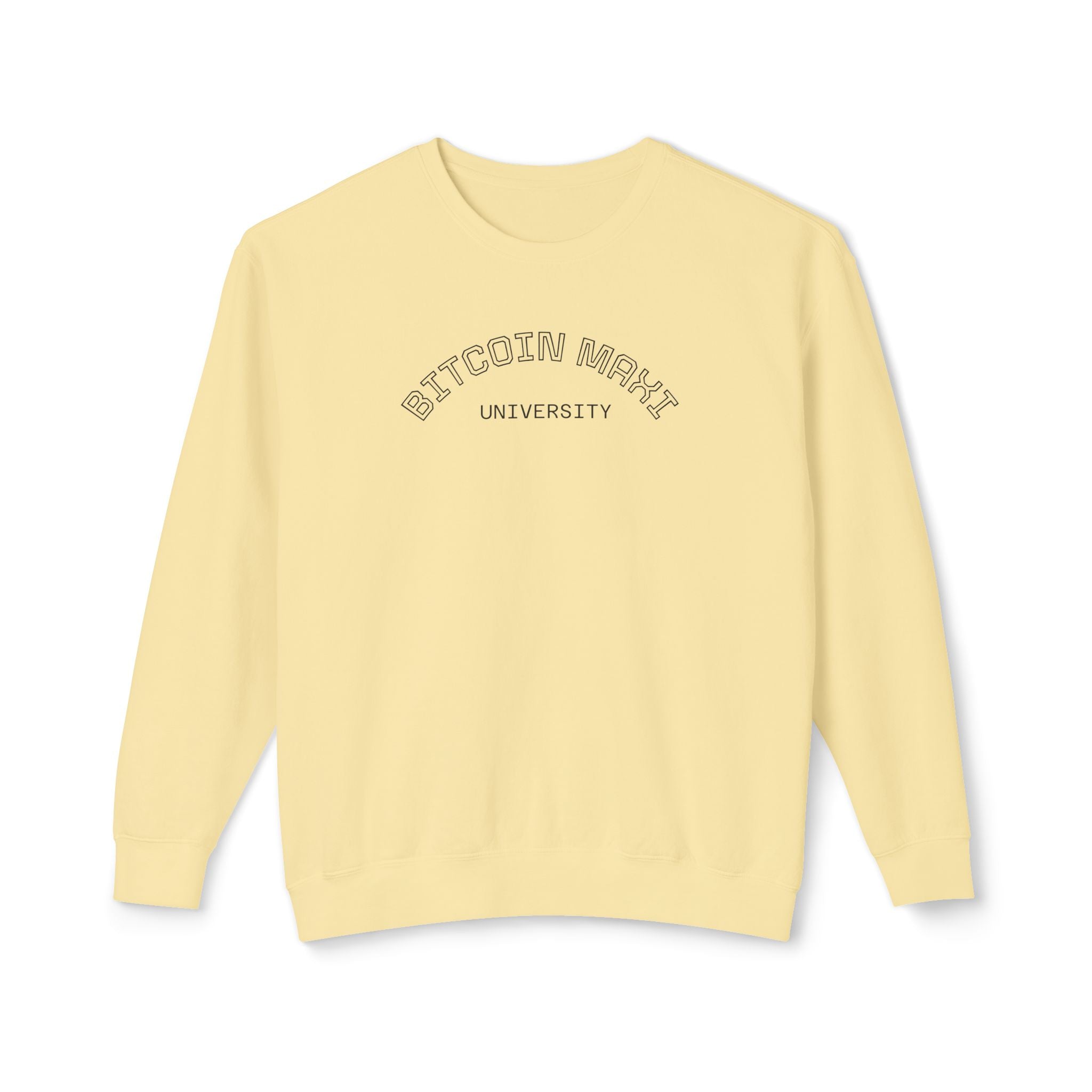 "BITCOIN MAXI" University" Crewneck Sweatshirt