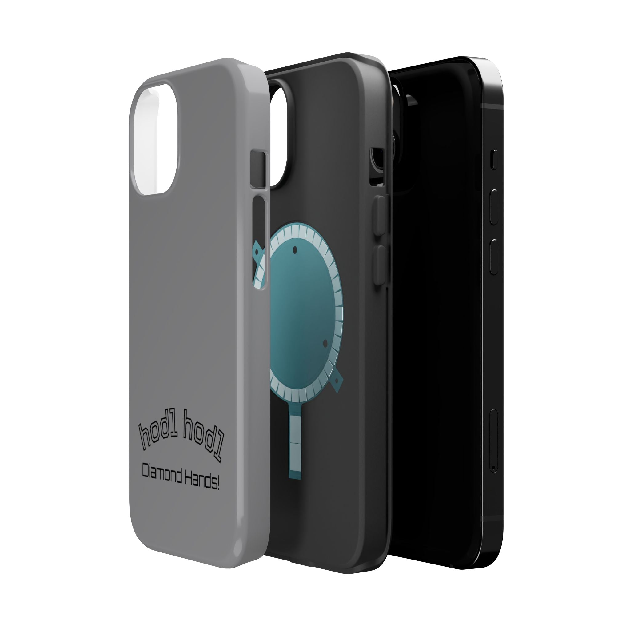 "hodl hodl Diamond Hands" Bitcoin Magnetic Impact-Resistant Phone Case