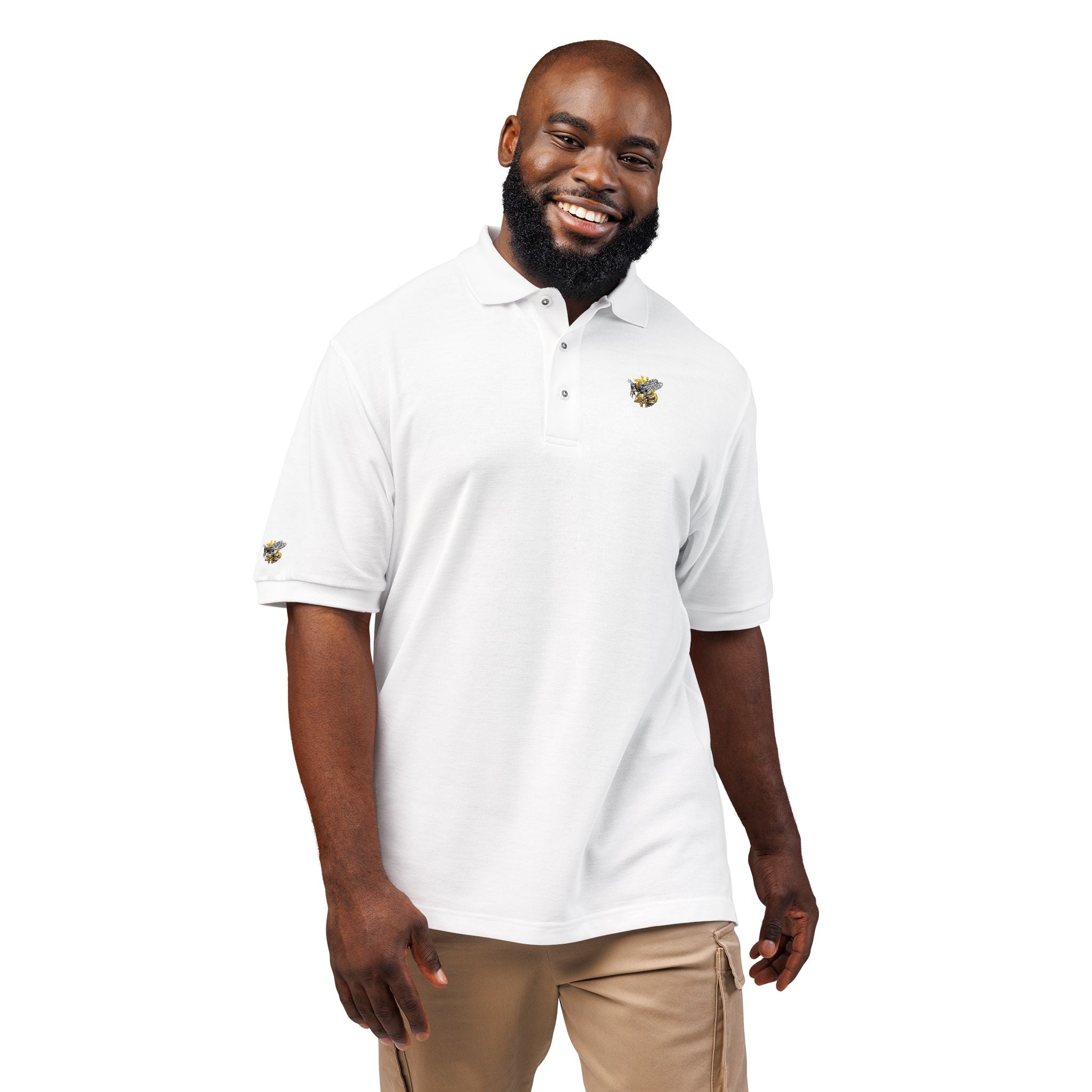 Bitcoin/CypherHornet | Custom Embroidered, Discrete Scale,  Port Authority Coastal Turtle Polo | Clubhouse Wear | Crypto Gift 171