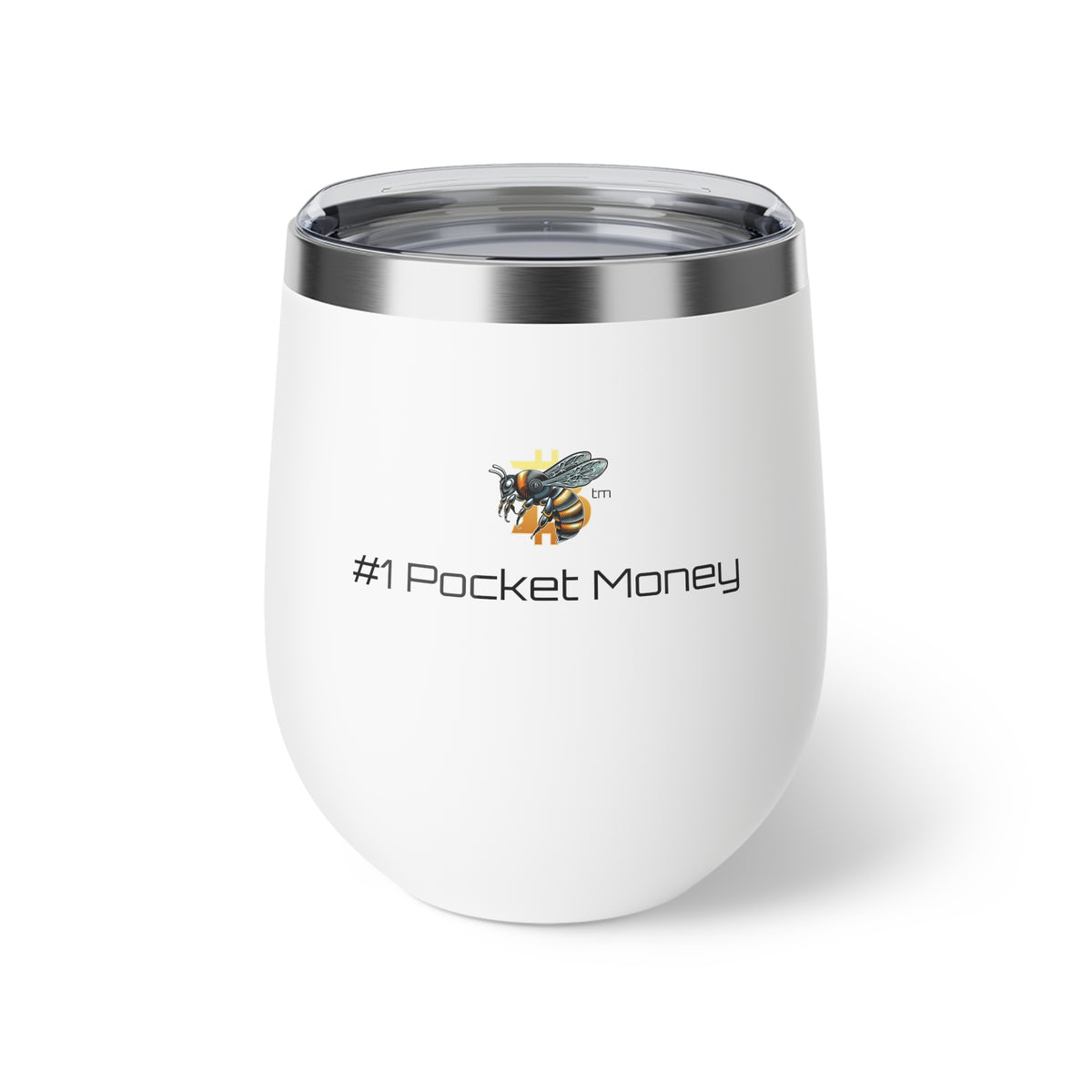 BITCOIN/Cypherhornet | "#1 Pocket Money"  | 12oz Insulated Copper Tumbler | Crypto Gift S227b