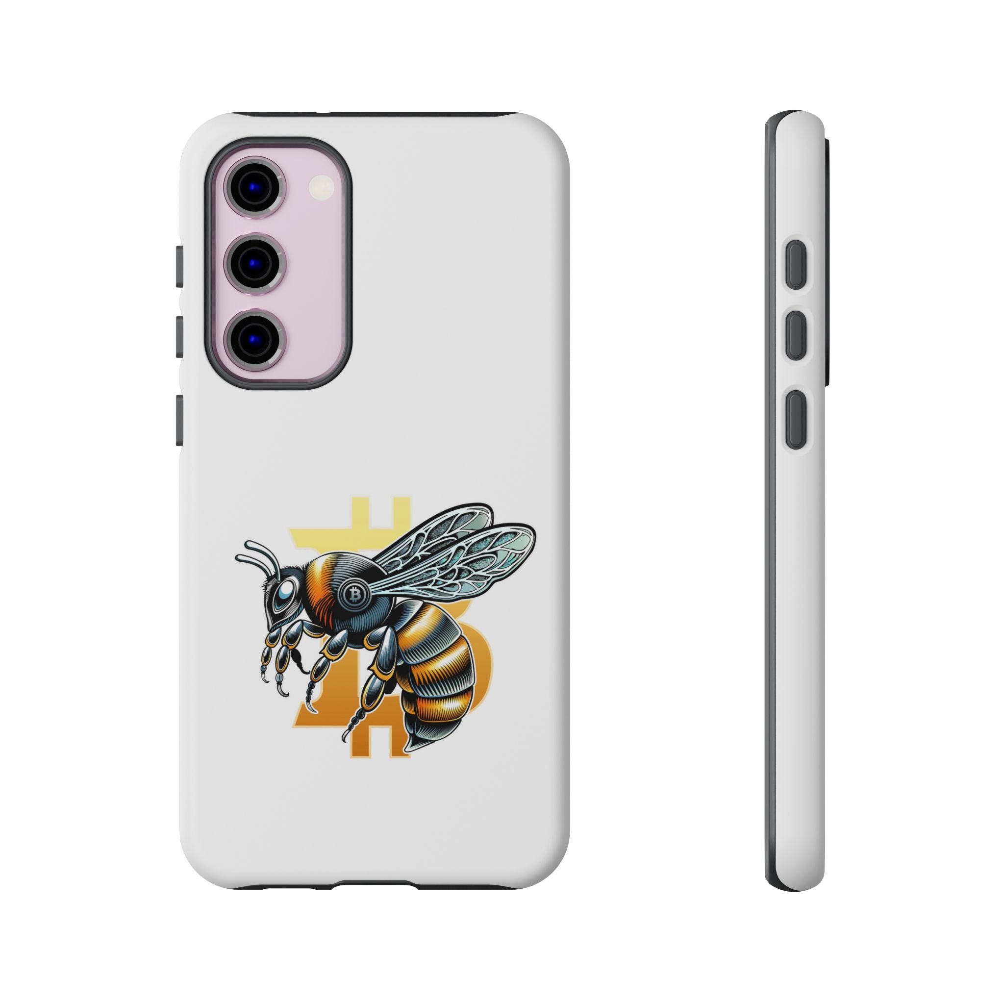 Bitcoin*Wasp Phone Case — Crypto Honeycomb Protective Tough Case | Crypto Gift