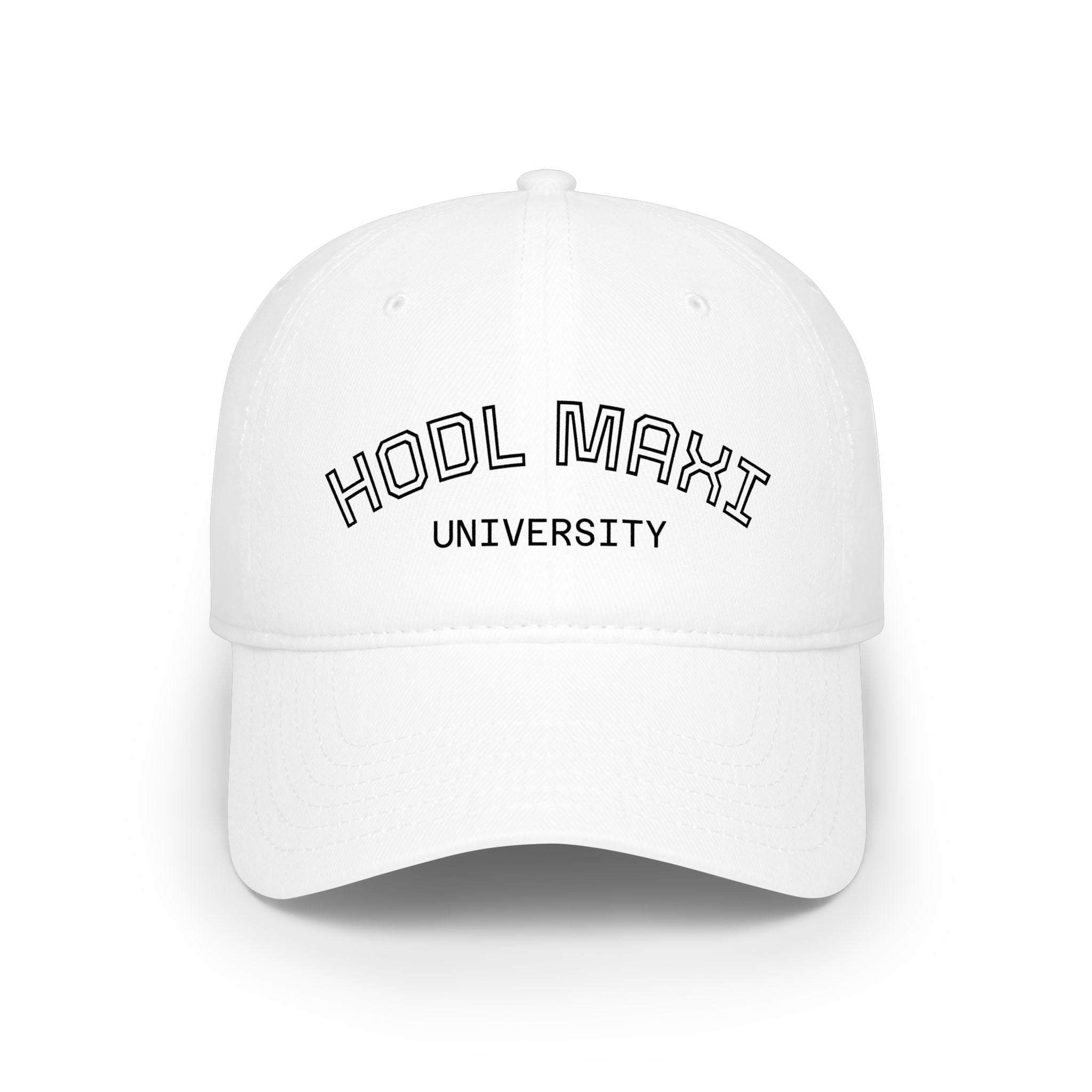 HODL MAXI University Cap — Low Profile Baseball Hat