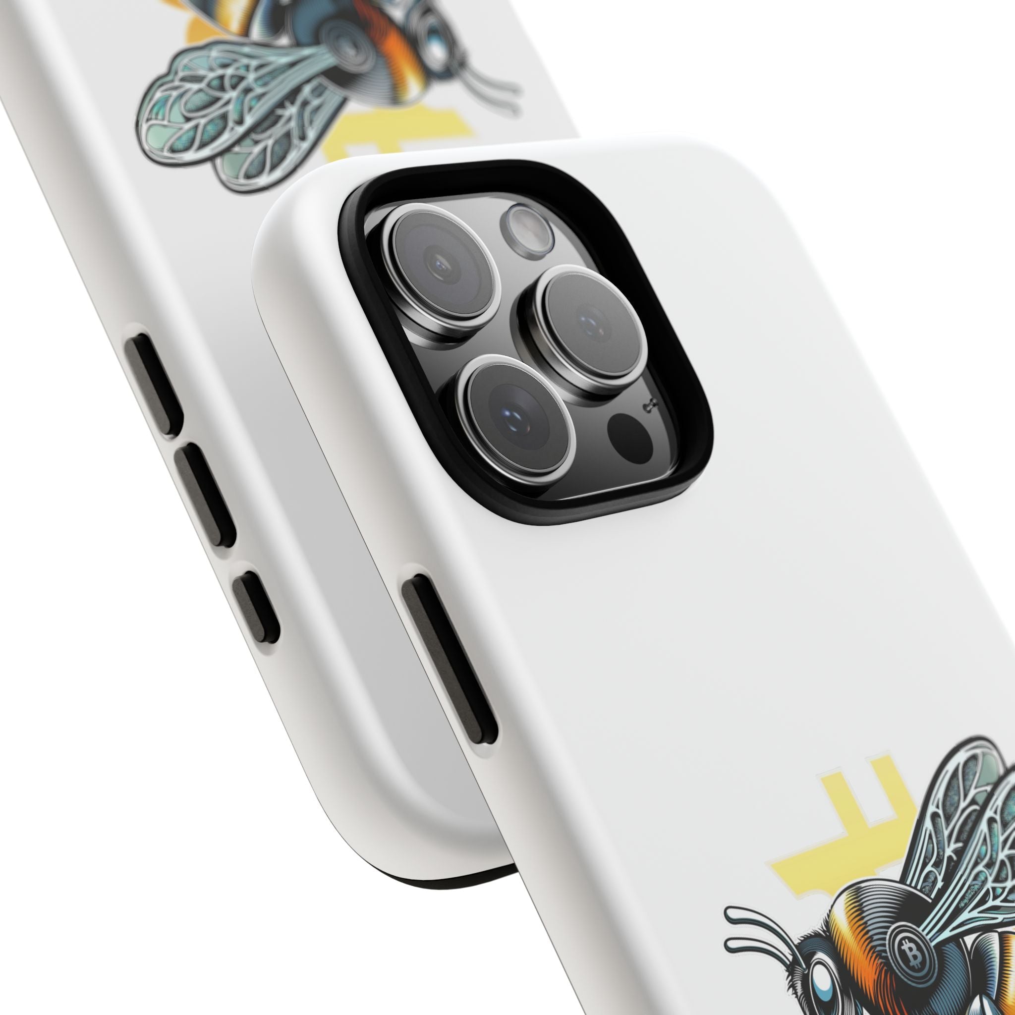 Bitcoin*Wasp Phone Case — Crypto Honeycomb Protective Tough Case | Crypto Gift