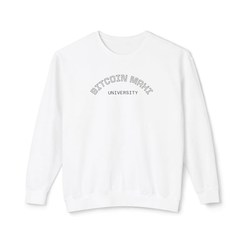 "BITCOIN MAXI" University" Crewneck Sweatshirt