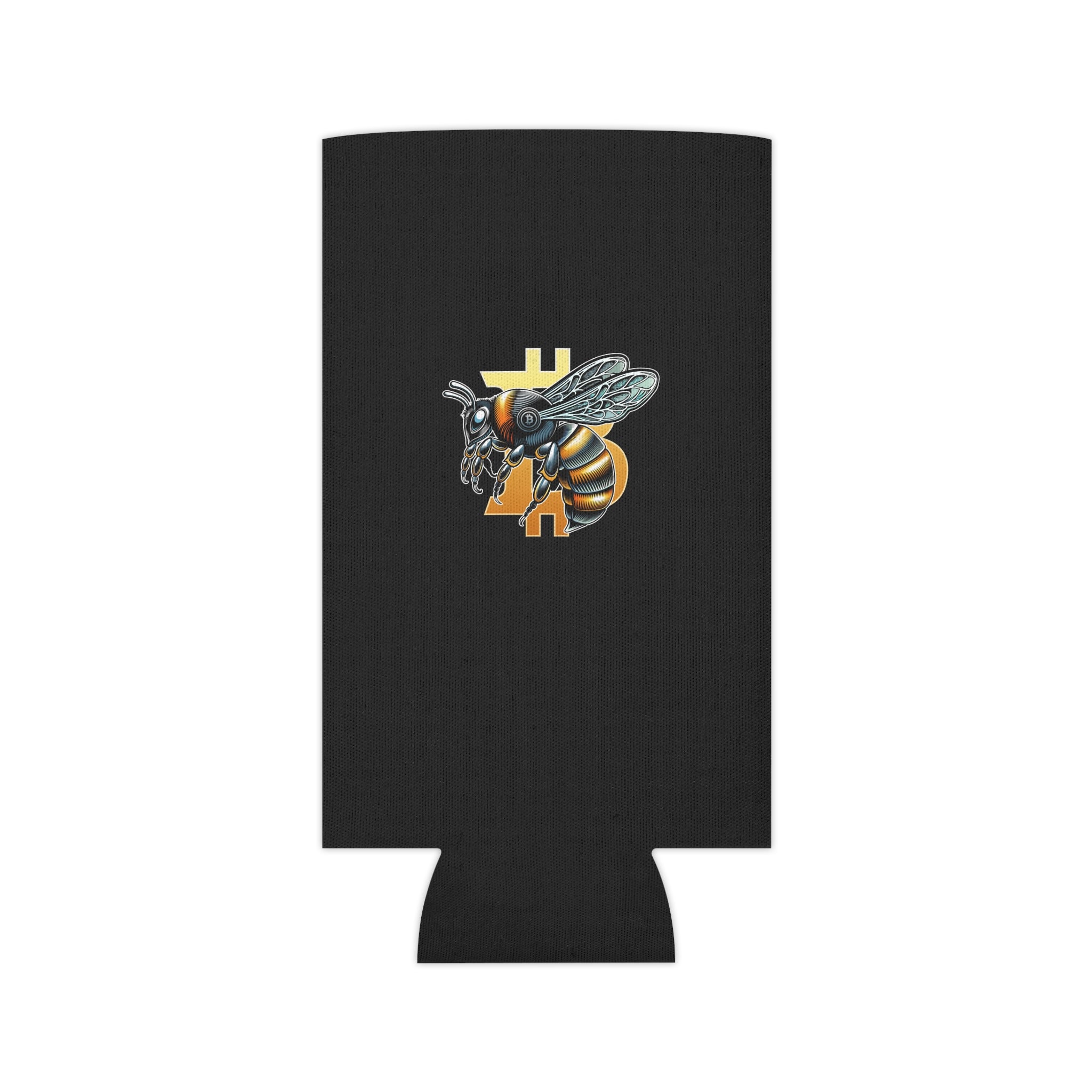 Bitcoin/Cypherhornet - Custom Logo Can Cooler | Black Insulated Foam Stubby Cooler | Crypto Gift 127