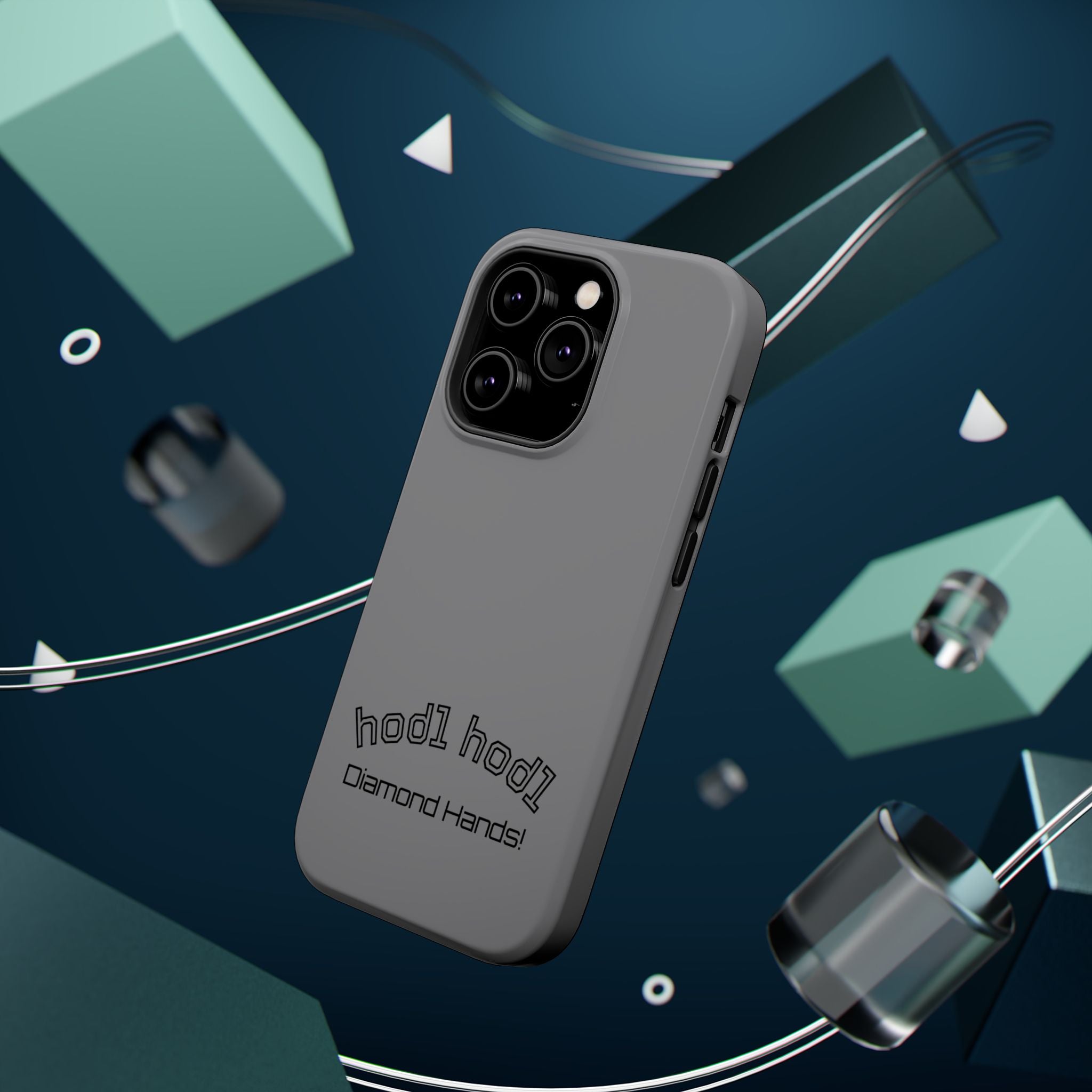 "hodl hodl Diamond Hands" Bitcoin Magnetic Impact-Resistant Phone Case