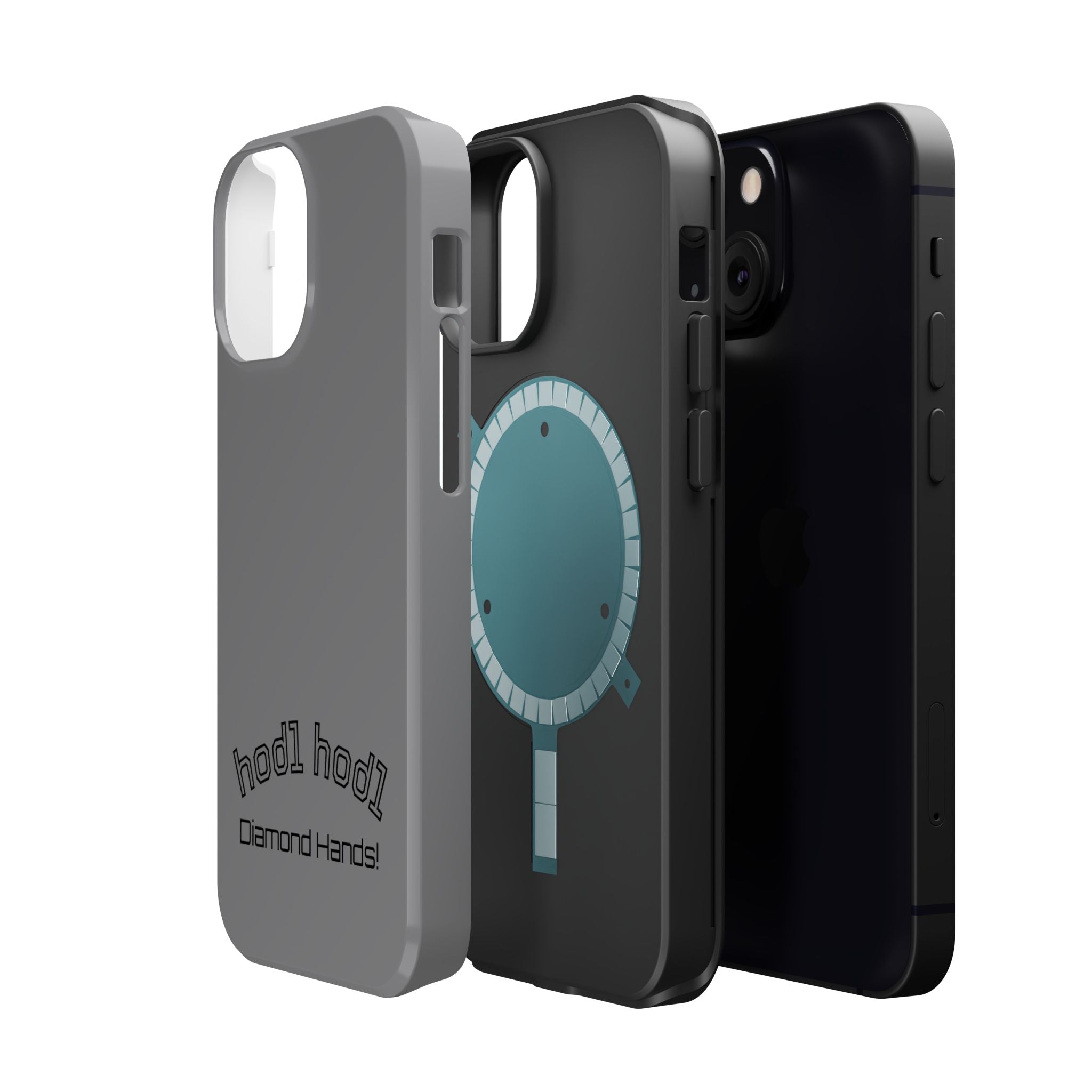 "hodl hodl Diamond Hands" Bitcoin Magnetic Impact-Resistant Phone Case