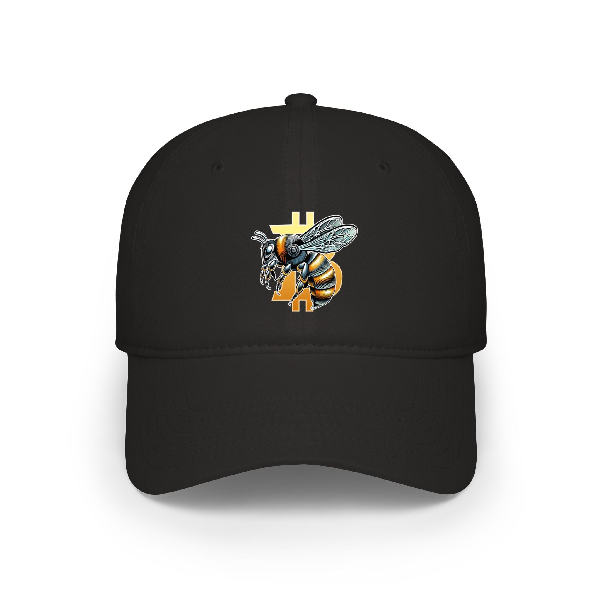 "CypherHornet-Bitcoin" Logo Cap — Modern Low Profile Baseball Hat | Crypto Gift