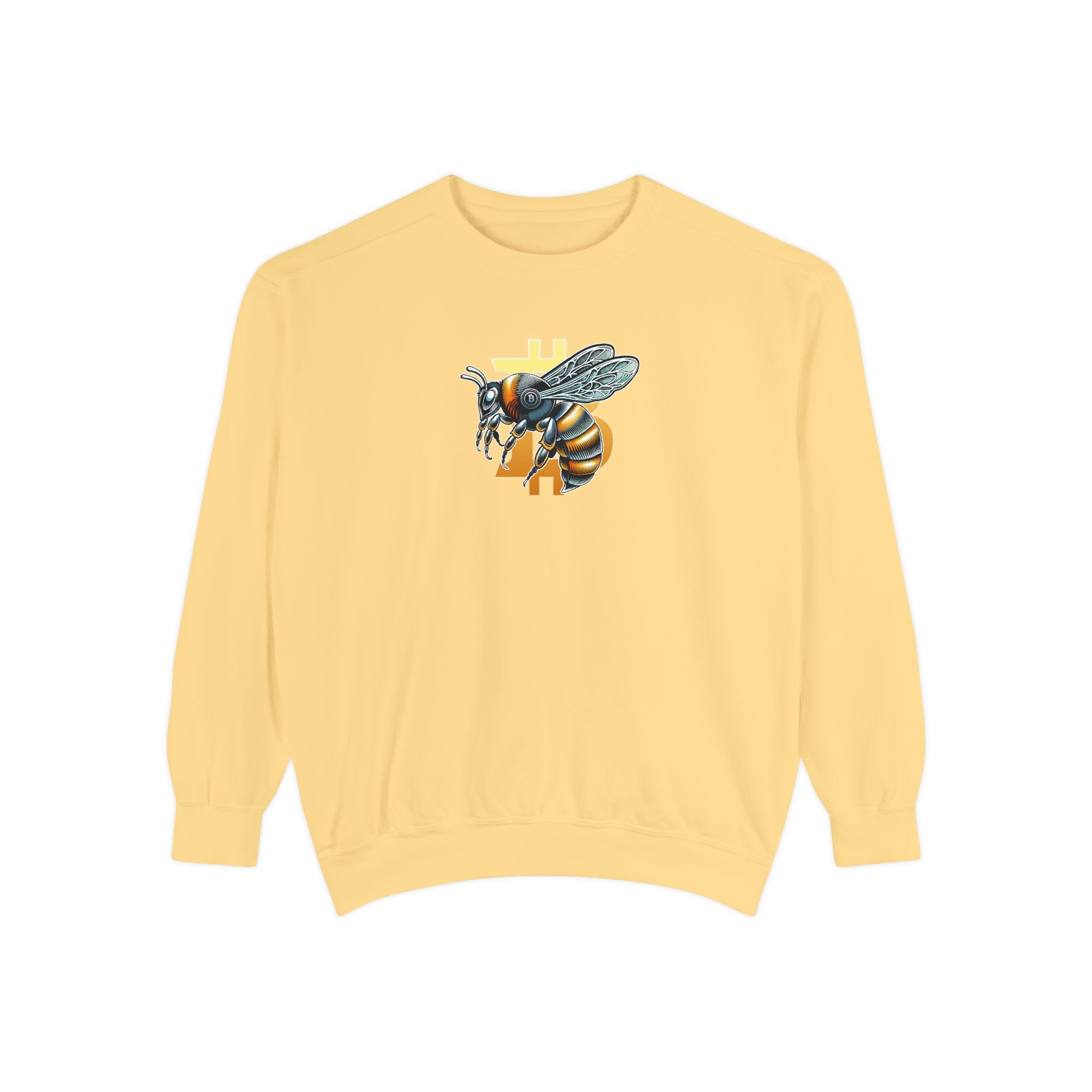 Bitcoin*Wasp Graphic Sweatshirt — Super High Quality Comfort Color Crewneck | Crypto Gift