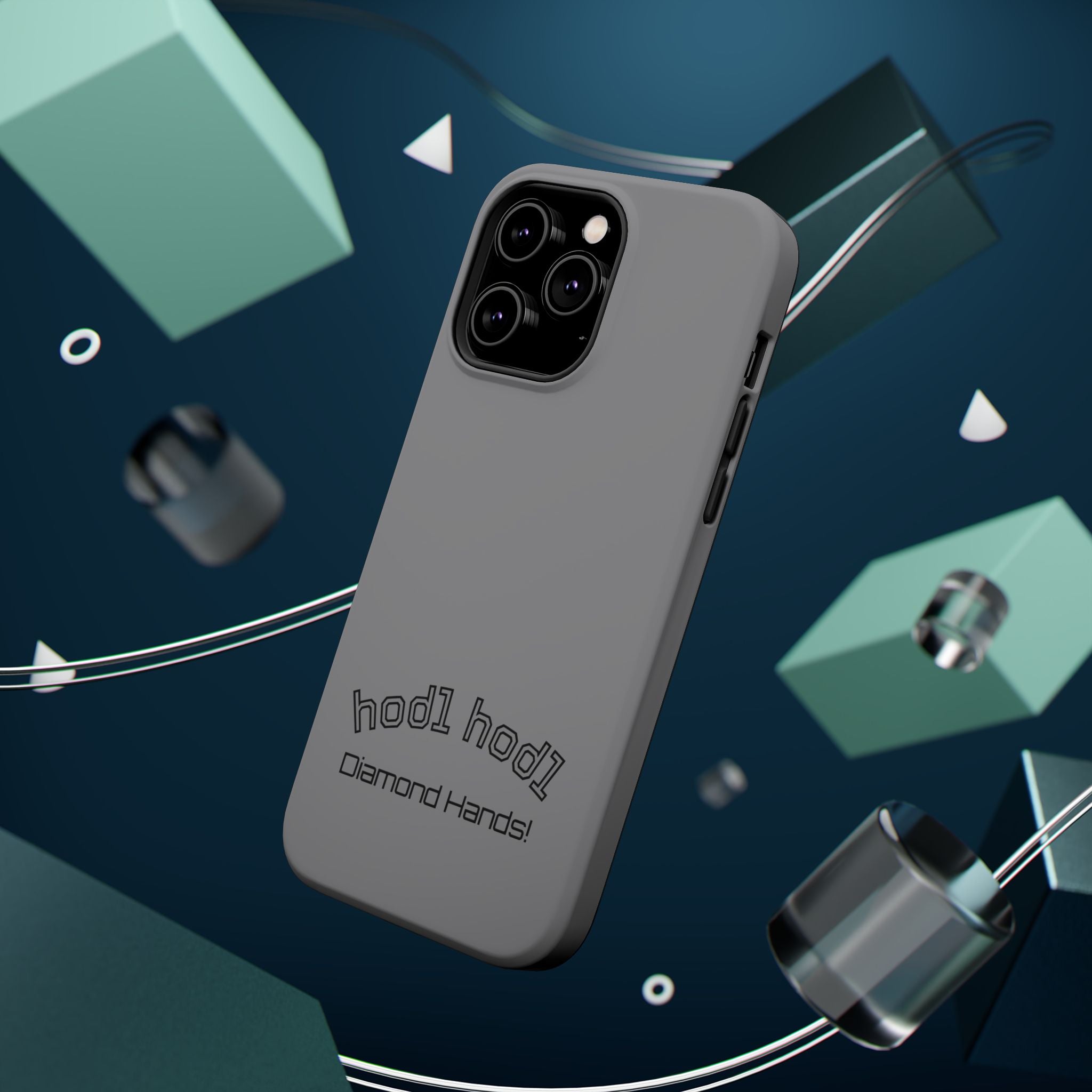 "hodl hodl Diamond Hands" Bitcoin Magnetic Impact-Resistant Phone Case