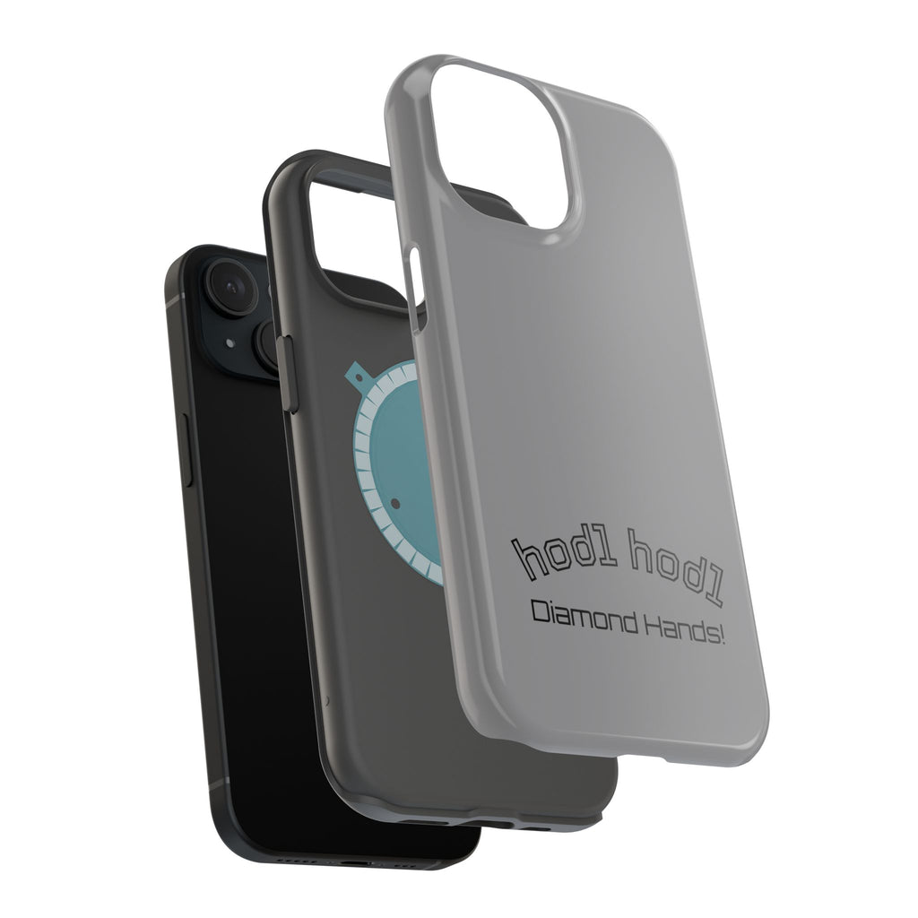 "hodl hodl Diamond Hands" Bitcoin Magnetic Impact-Resistant Phone Case