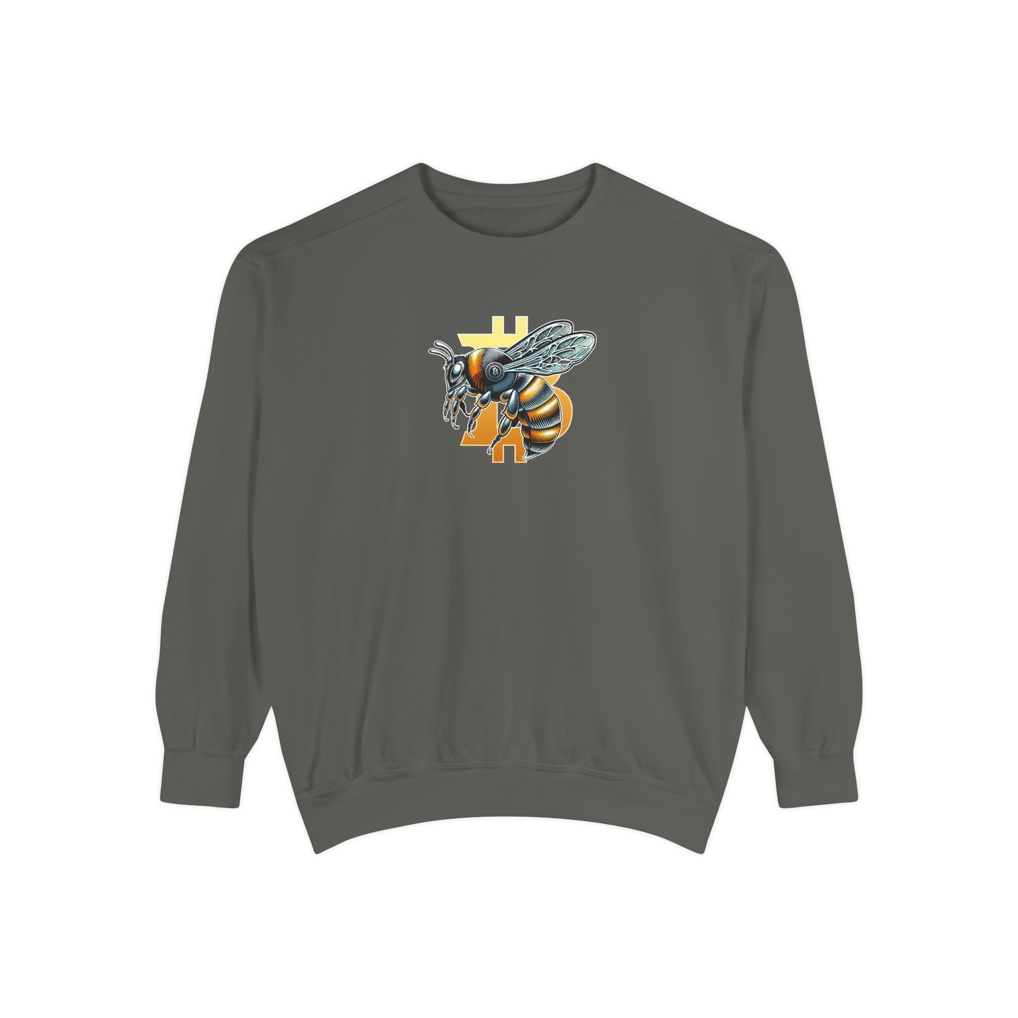 Bitcoin*Wasp Graphic Sweatshirt — Super High Quality Comfort Color Crewneck | Crypto Gift