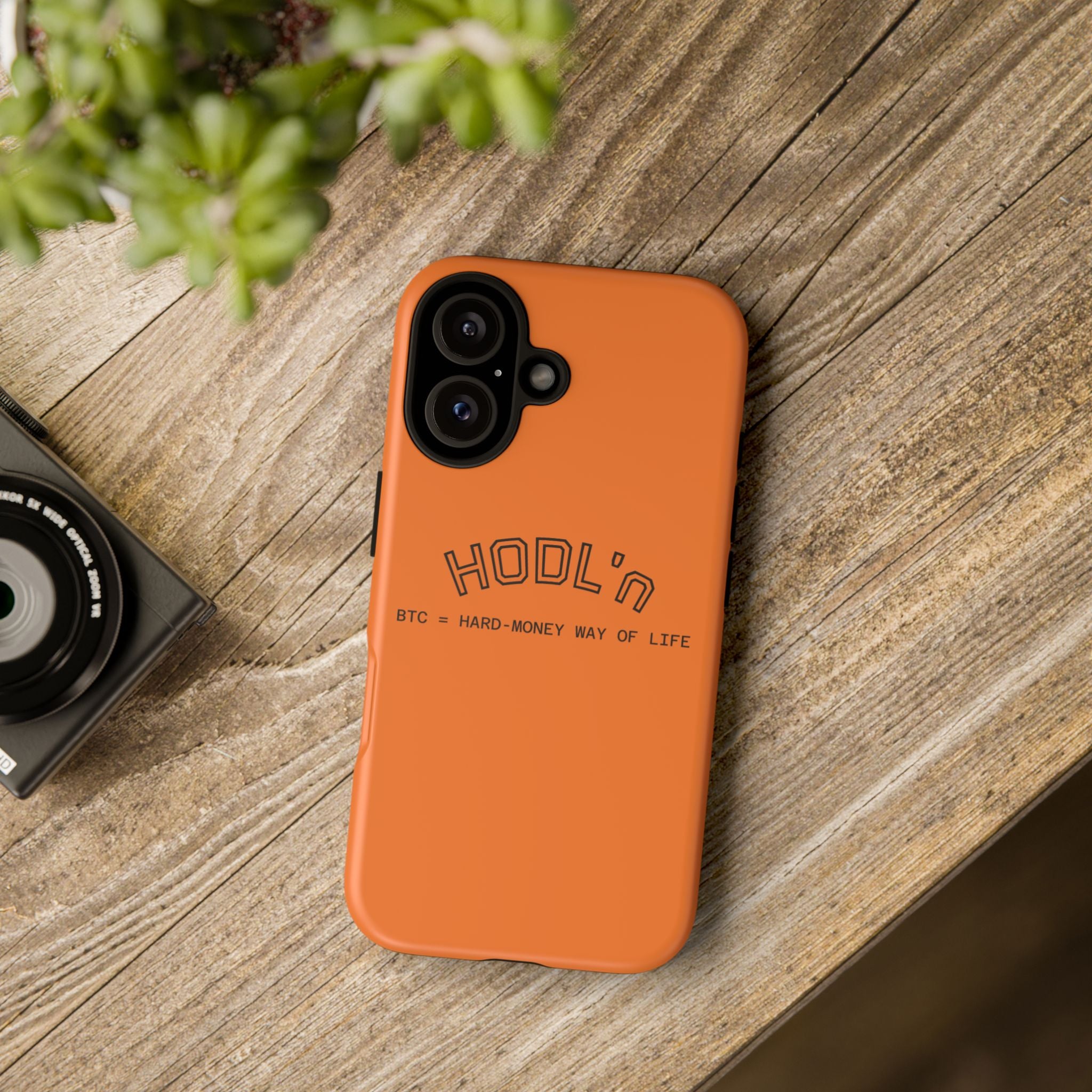 HODL HODL  BTC = HARD-MONEY WAY OF LIFE"  Bitcoin Orange Tough Phone Case | Crypto Gift