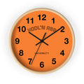 "HODL'N ASS University" Bitcoin Themed Orange Wall Clock | Crypto Gift