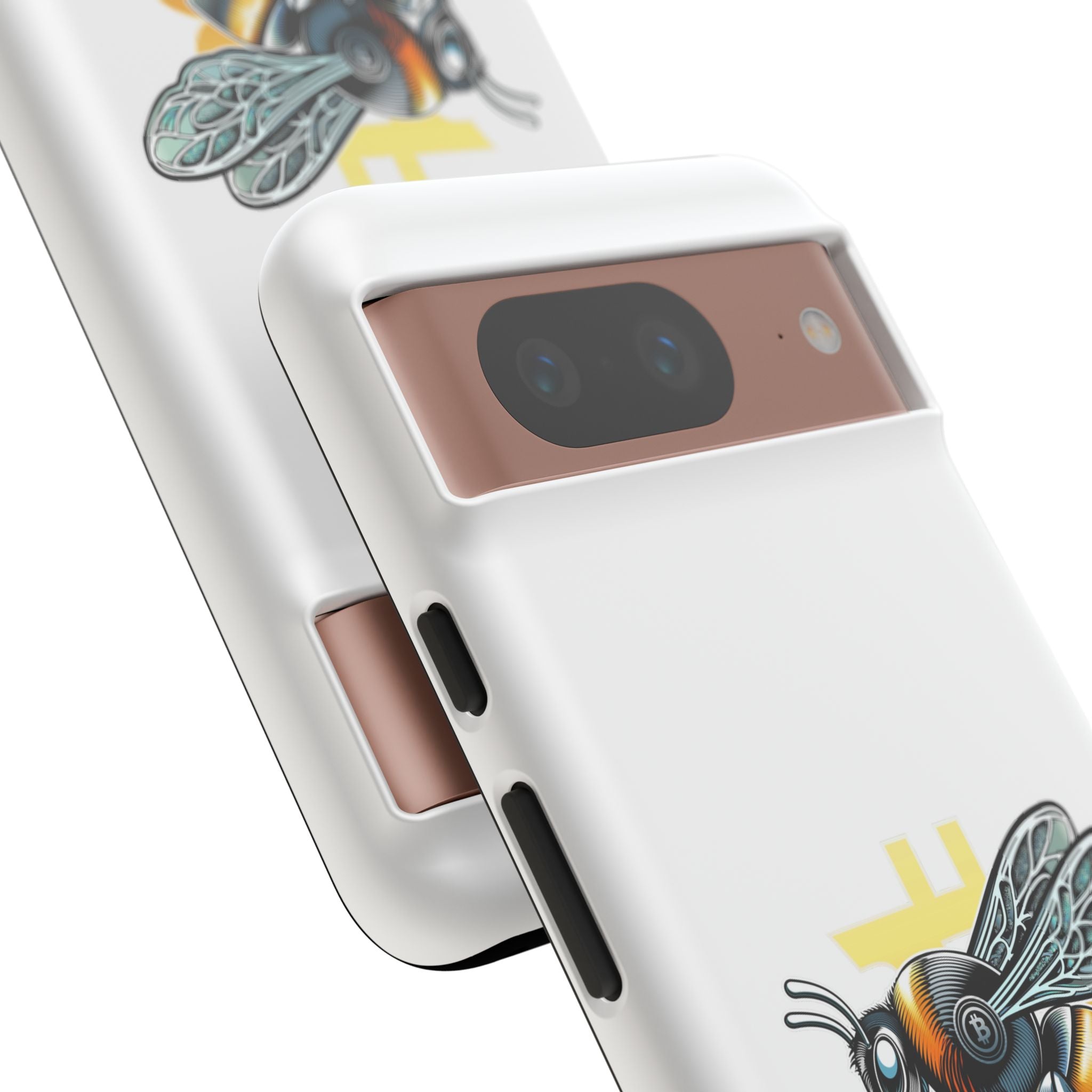 Bitcoin*Wasp Phone Case — Crypto Honeycomb Protective Tough Case | Crypto Gift