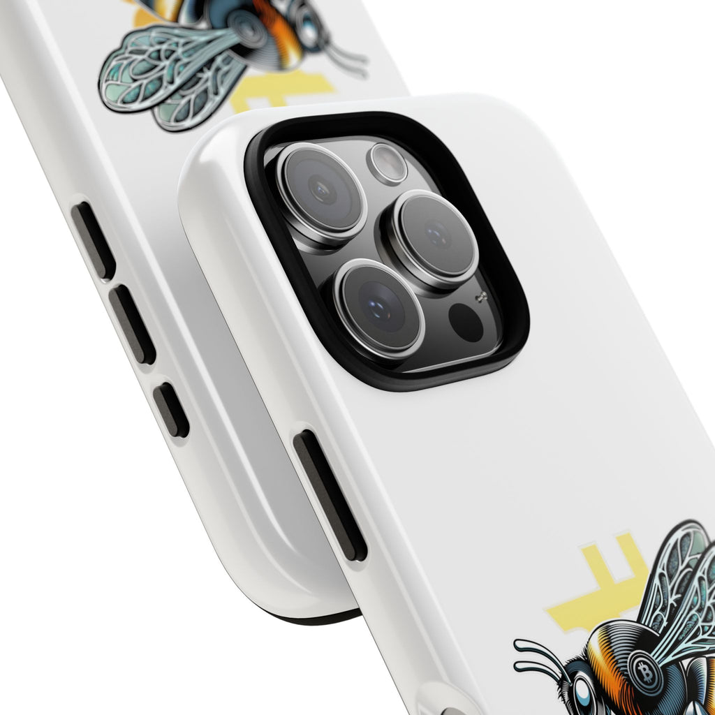 Bitcoin*Wasp Phone Case — Crypto Honeycomb Protective Tough Case | Crypto Gift