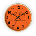 "HODL HODL * Only The Tough Survive * Bitcoin Bold Orange Wall Clock with Black Arms - Crypto Decor | Crypto Gift 200