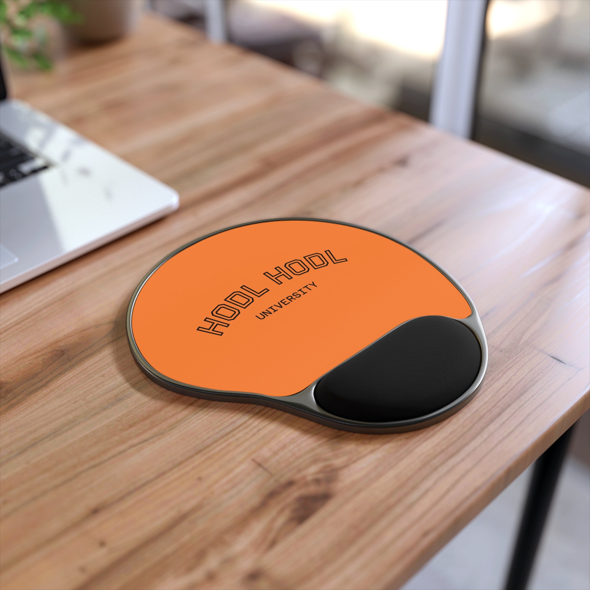 HODL HODL University Orange Mouse Pad with Ergonomic Wrist Rest