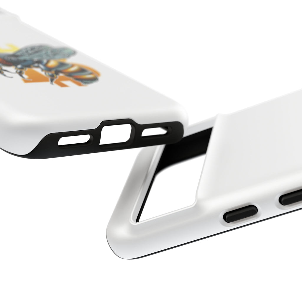 Bitcoin*Wasp Phone Case — Crypto Honeycomb Protective Tough Case | Crypto Gift