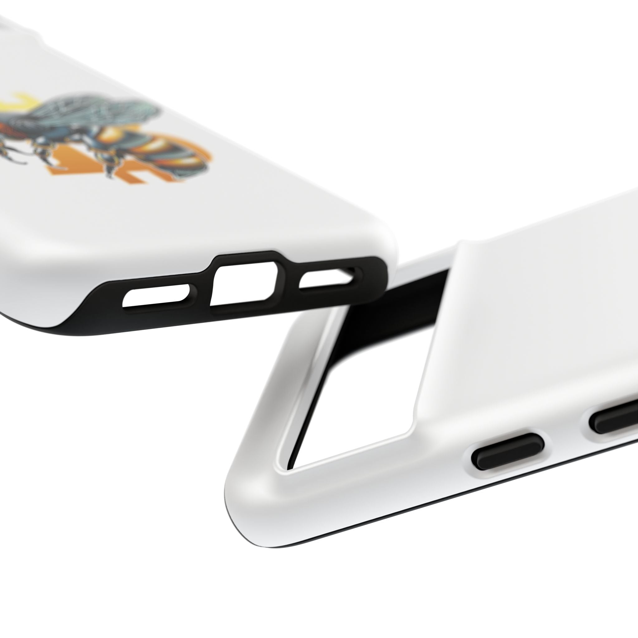 Bitcoin*Wasp Phone Case — Crypto Honeycomb Protective Tough Case | Crypto Gift