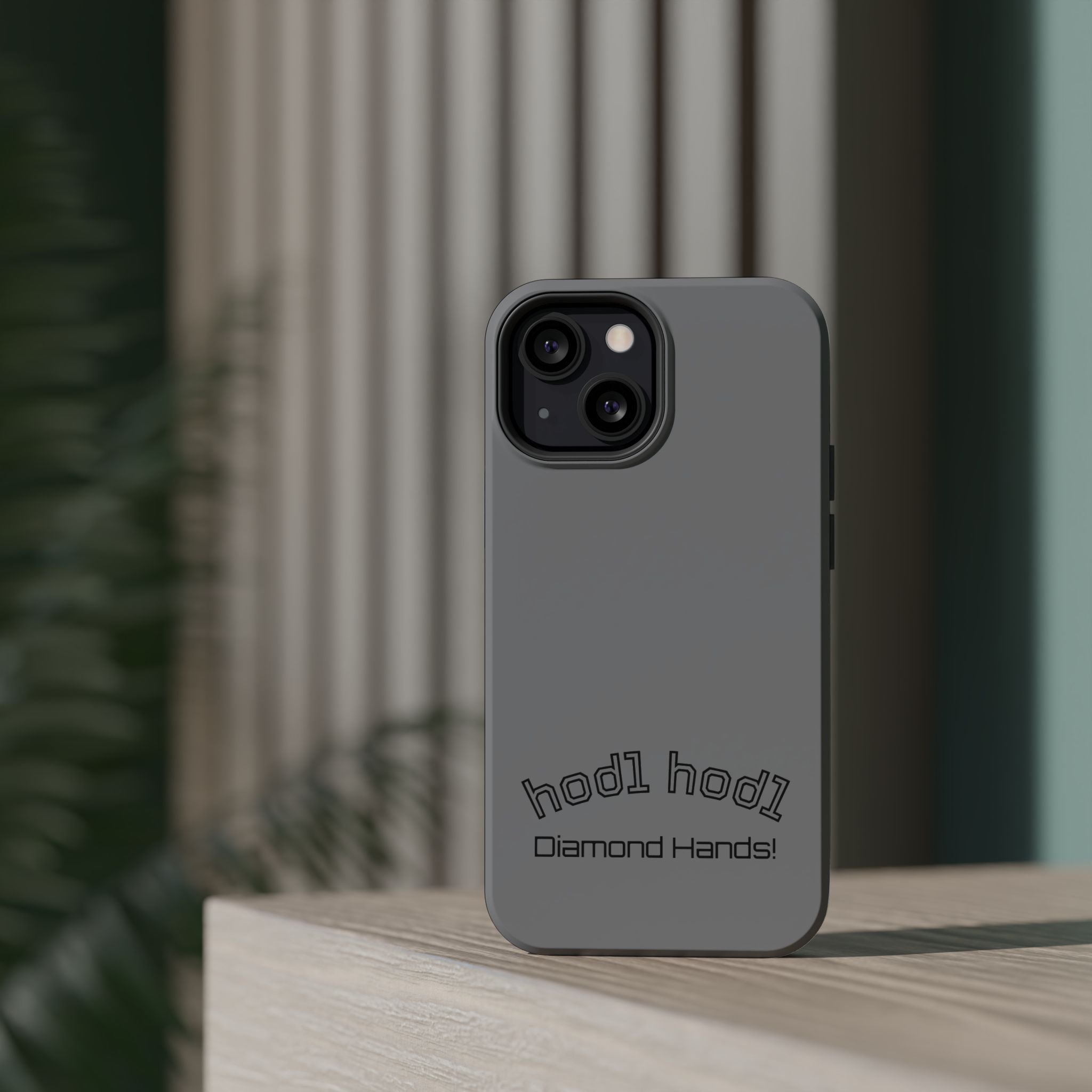 "hodl hodl Diamond Hands" Bitcoin Magnetic Impact-Resistant Phone Case