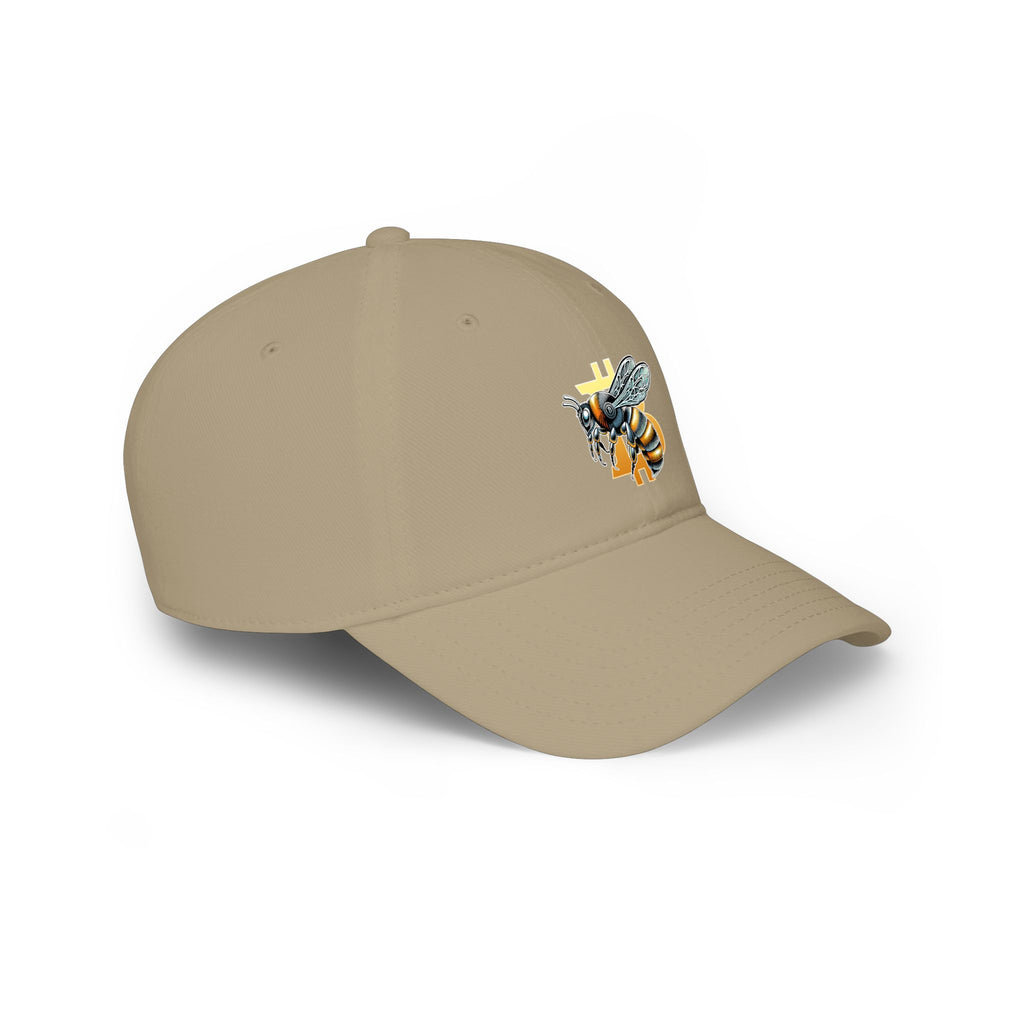 "Bitcoin/CypherHornet" | Embroidered Bold Custom Logo Cap — Everyday Modern Low Profile Baseball Hat | Crypto Gift 151