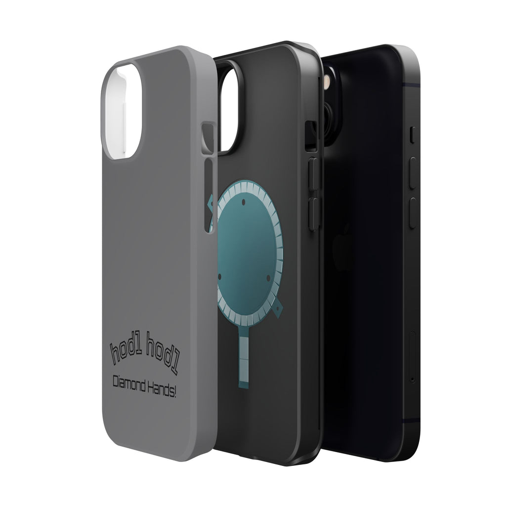 "hodl hodl Diamond Hands" Bitcoin Magnetic Impact-Resistant Phone Case