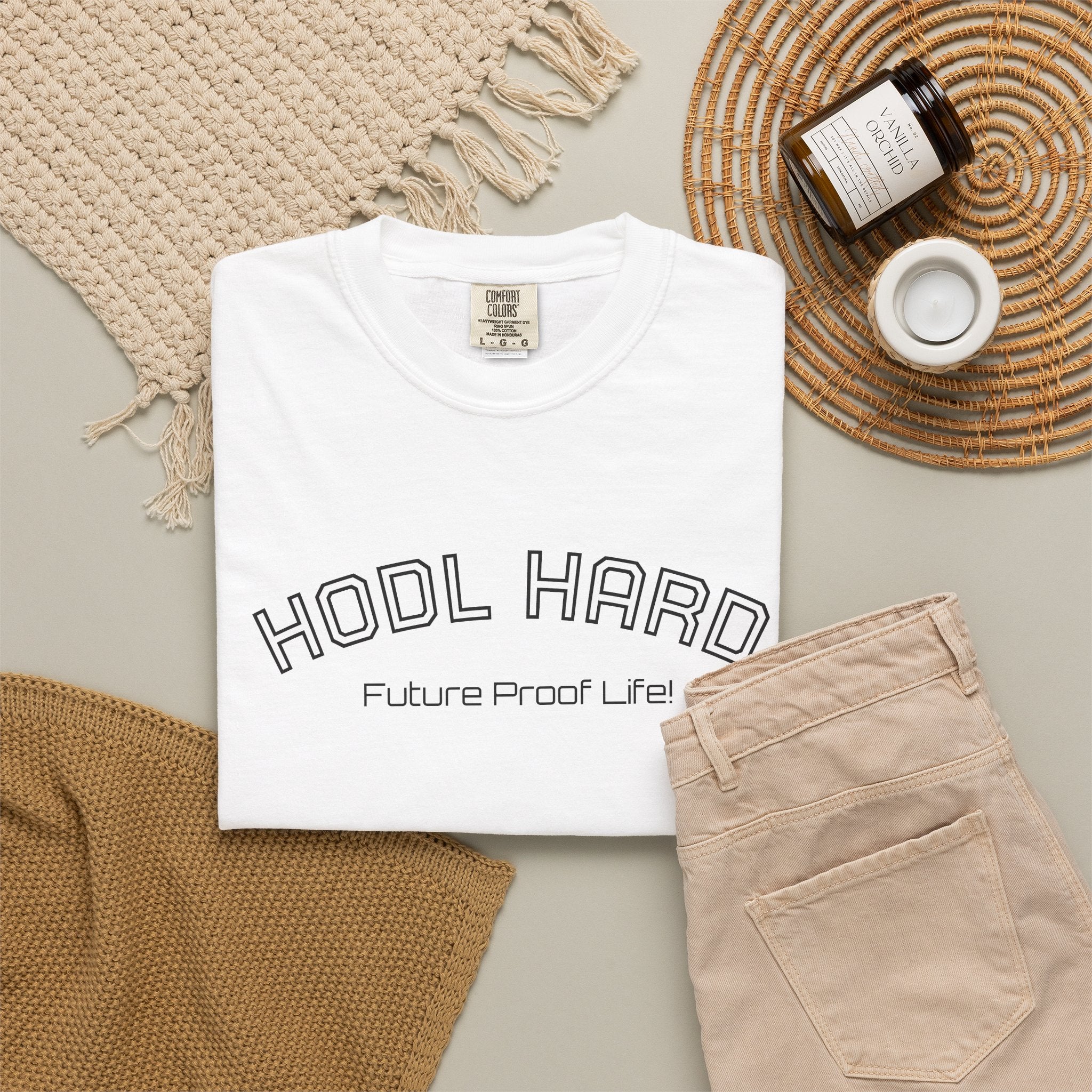 "HODL HARD Future Proof Life!"  Bitcoin Top Quality Custom Comfort T-Shirt | Crypto Gift 63