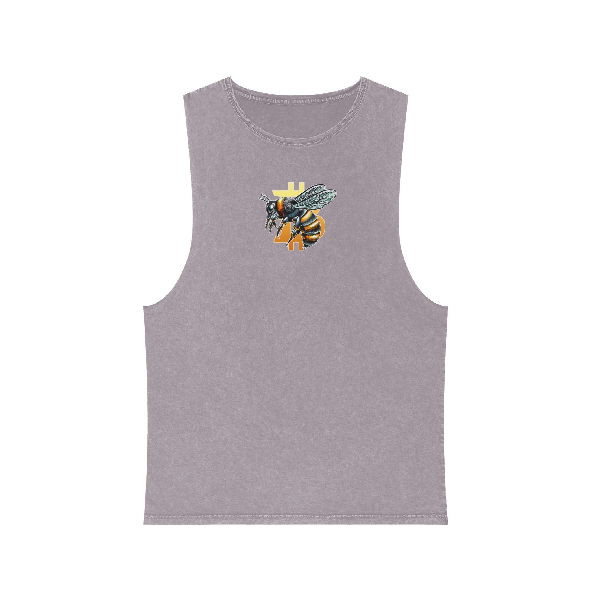 Bitcoin/CypherHornet" Bold Logo - Unisex Moon Harbor Stonewash Deep Underarm Tank Top | Crypto Gift 13