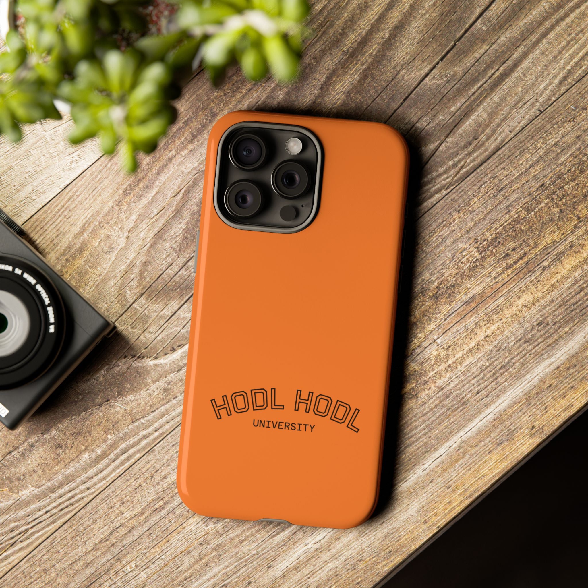 HODL HODL University Orange Tough Phone Case — Durable Crypto-Inspired Protection