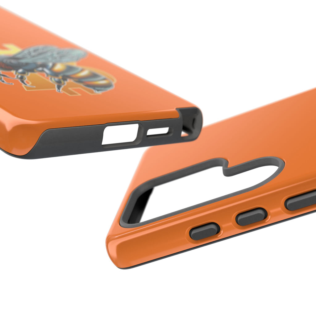 "CypherHornet-Bitcoin" Designer Phone Case - Bright Orange Protective Smartphone Cover | Crypto Gift