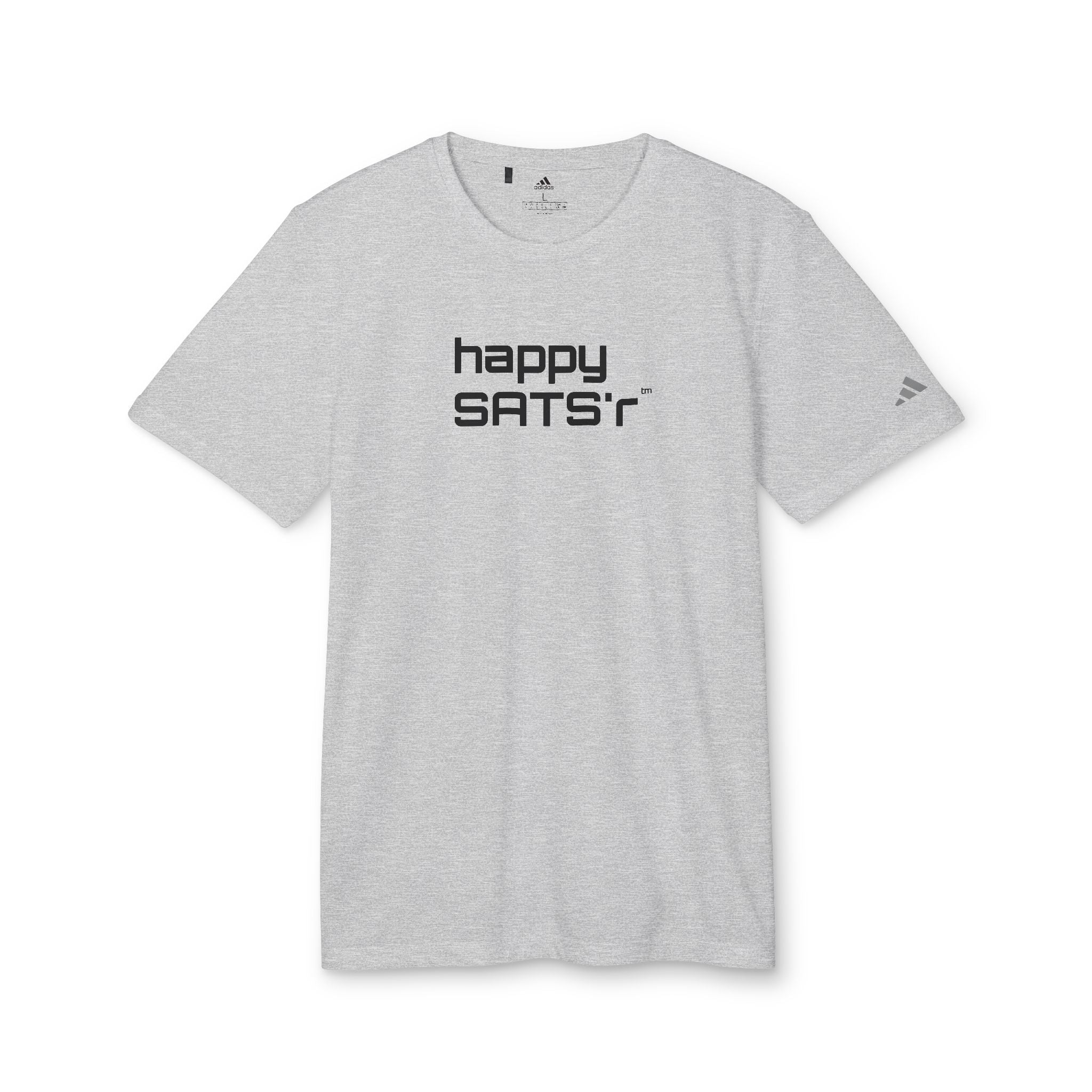 happy SATS'r -  Bitcoin High Quality Graphic Tee |  Unisex 4 Color Choice - Minimal Athletic T-Shirt | Crypto Gift