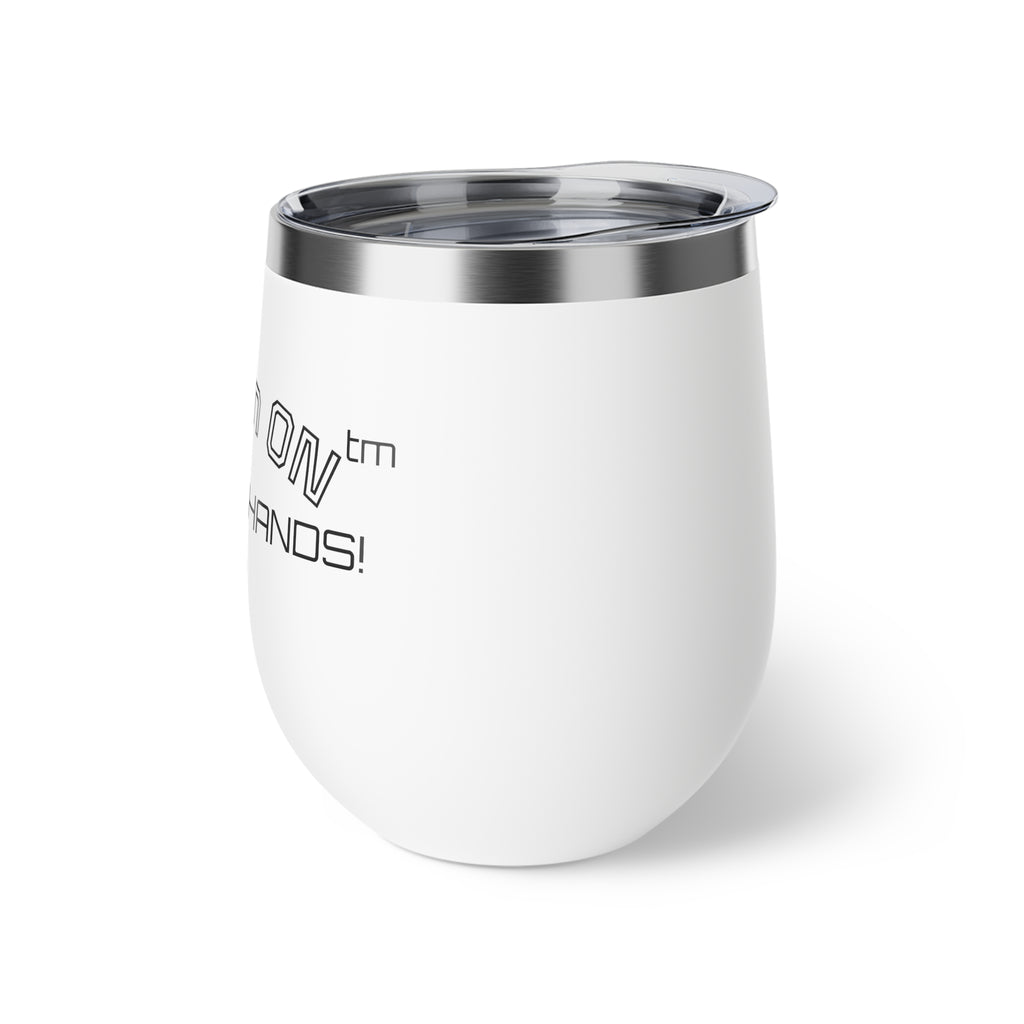 "HODL'n ON DIAMOND HANDS"  BITCOIN 12oz Insulated Copper Tumbler | Crypto Gift 227
