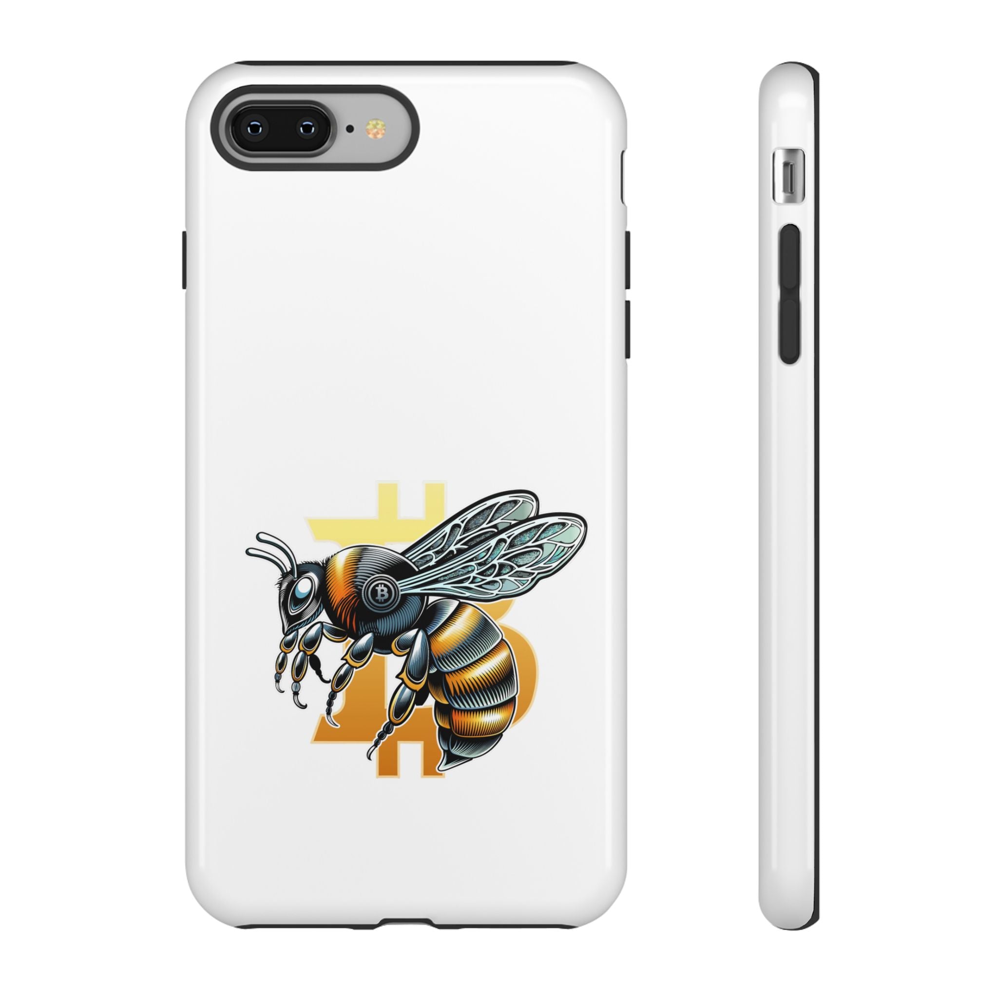 Bitcoin*Wasp Phone Case — Crypto Honeycomb Protective Tough Case | Crypto Gift