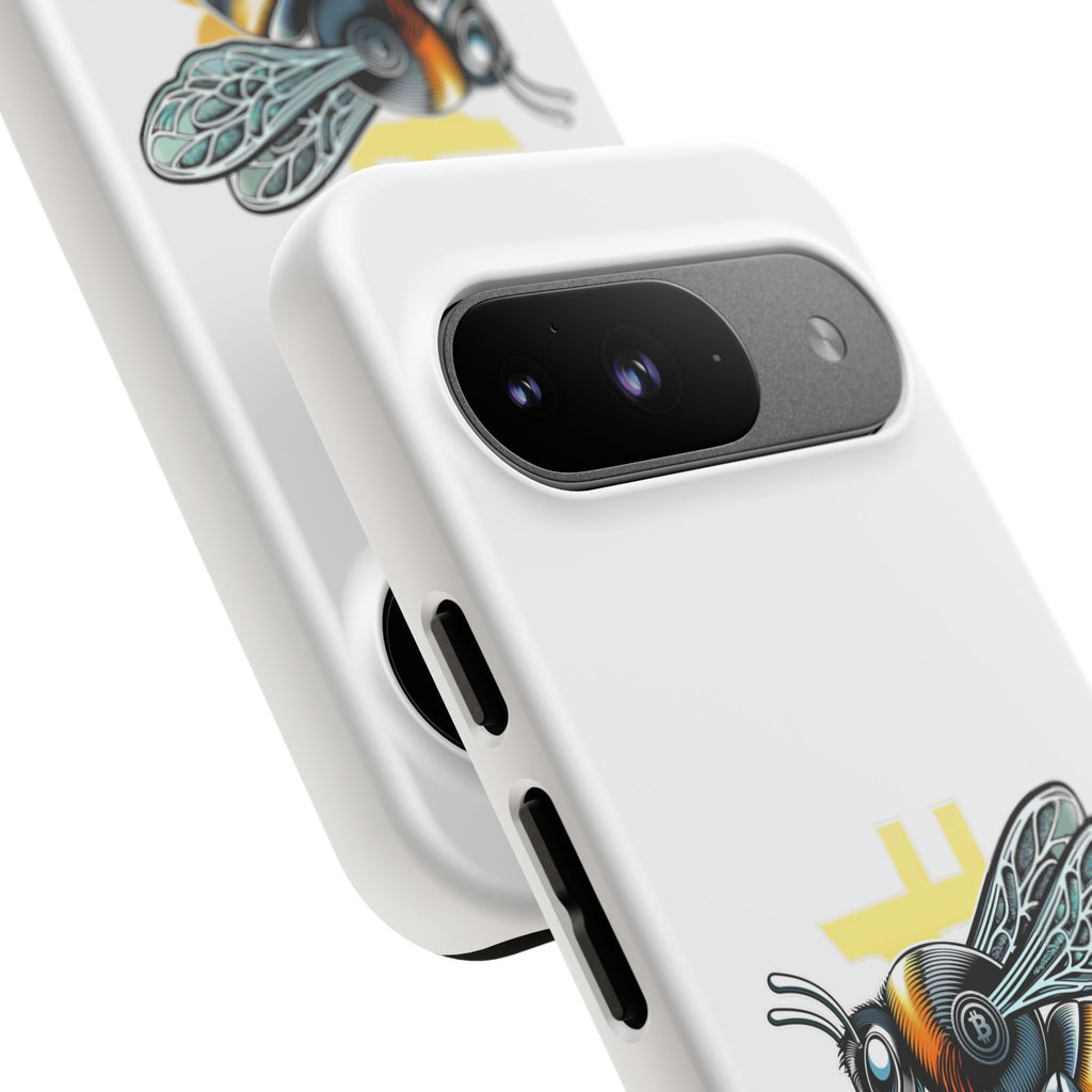 Bitcoin*Wasp Phone Case — Crypto Honeycomb Protective Tough Case | Crypto Gift