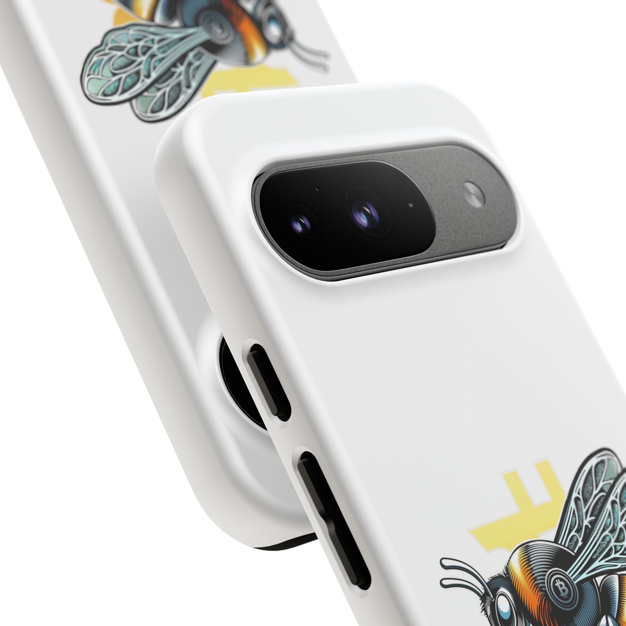 Bitcoin*Wasp Phone Case — Crypto Honeycomb Protective Tough Case | Crypto Gift