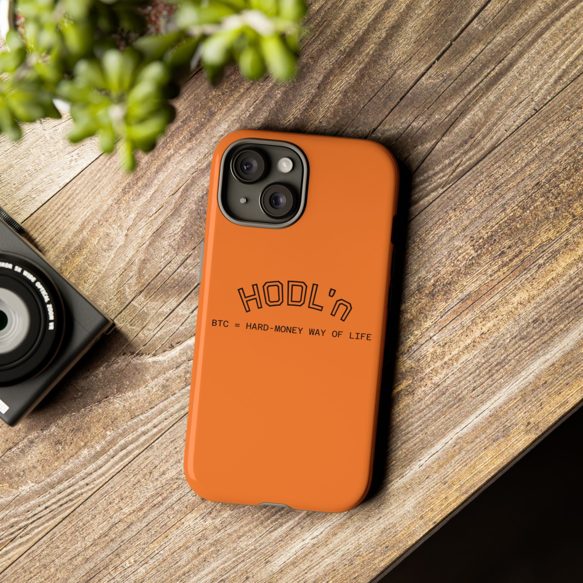 HODL HODL  BTC = HARD-MONEY WAY OF LIFE"  Bitcoin Orange Tough Phone Case | Crypto Gift