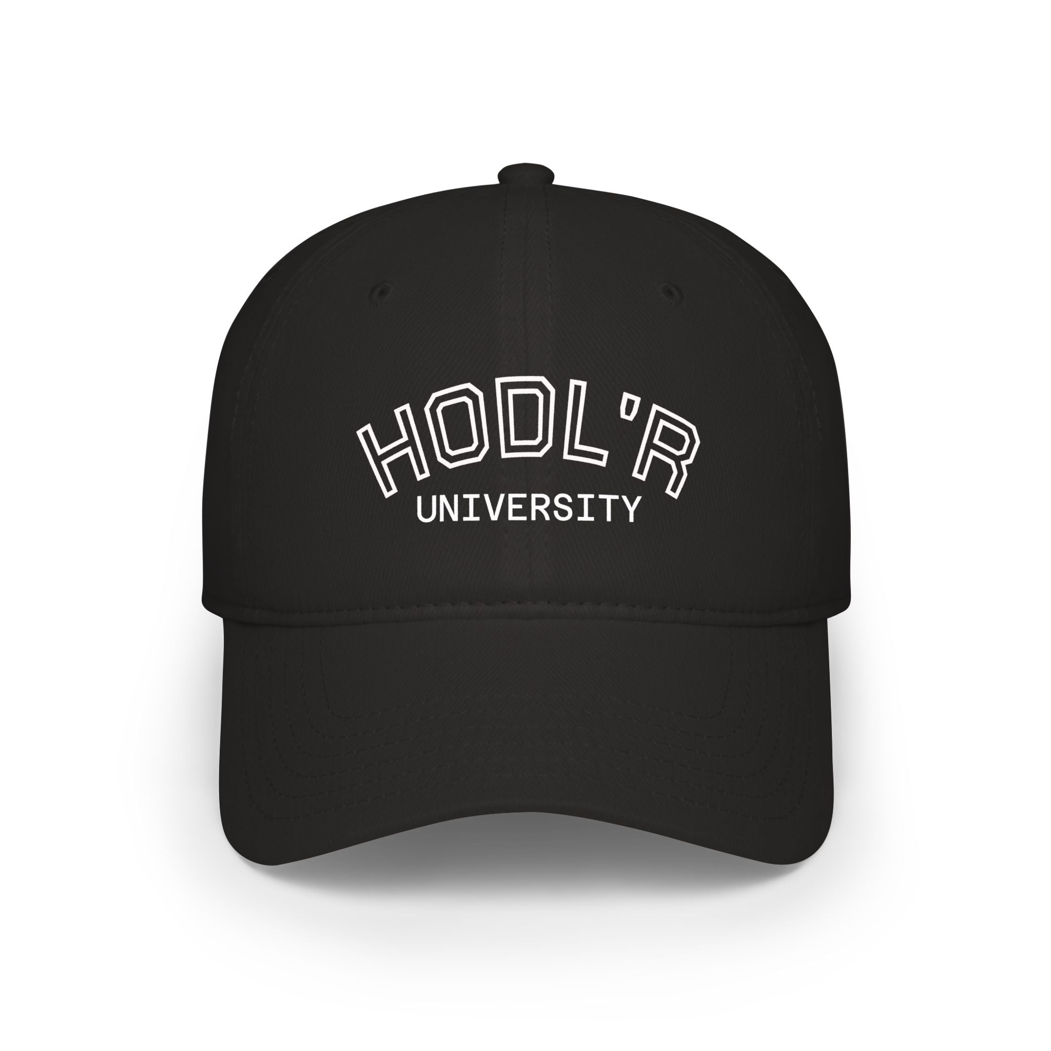 HODL'R University Low-Profile Baseball Cap — Crypto HODL Hat