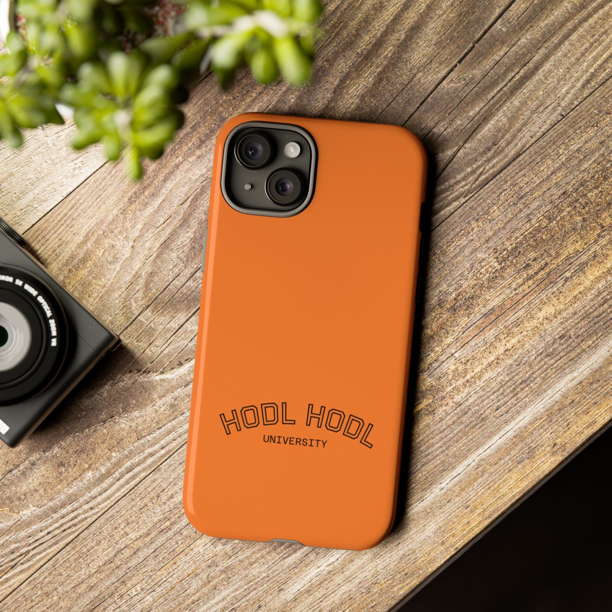 HODL HODL University Orange Tough Phone Case — Durable Crypto-Inspired Protection